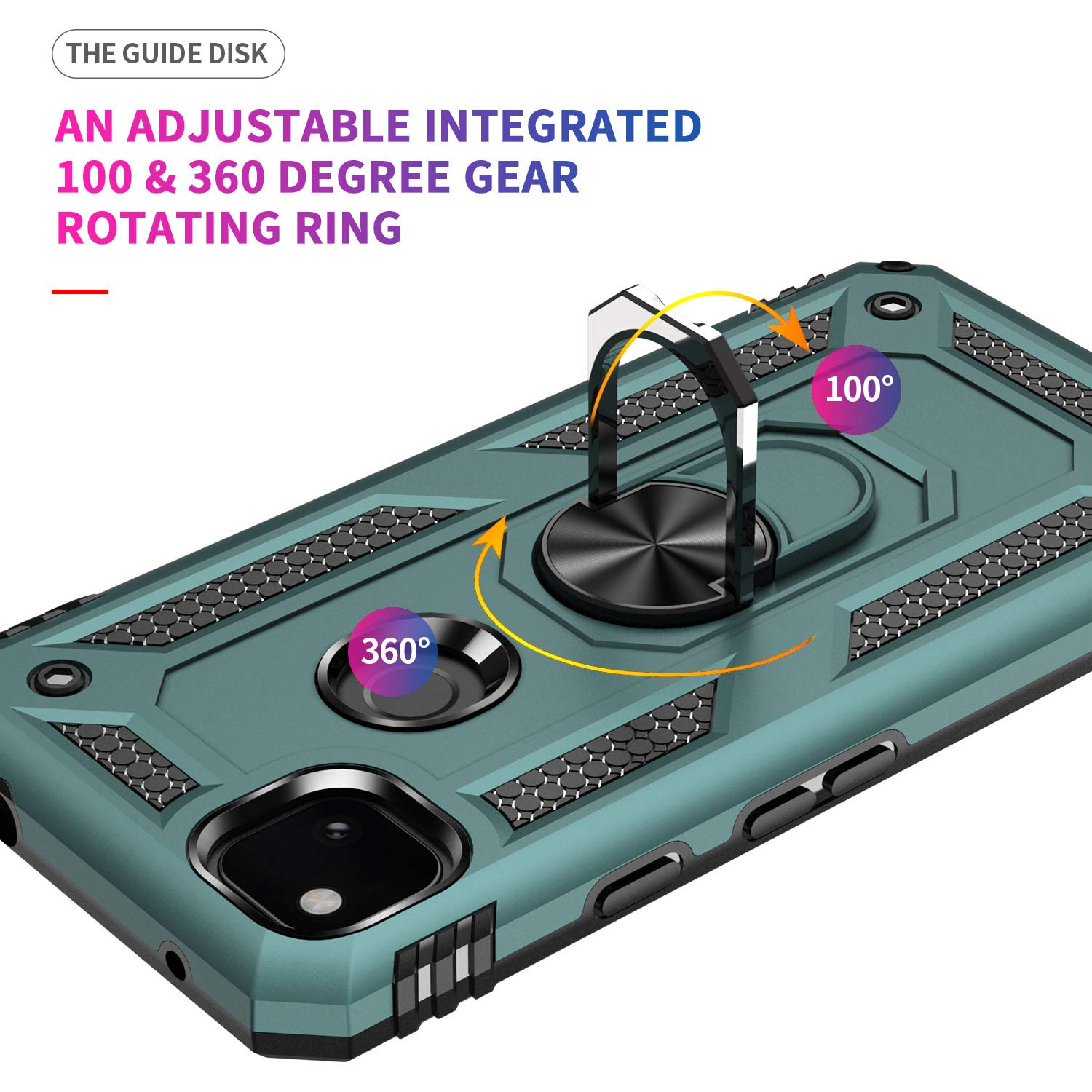 Addit Phone Case For Google 4A 4G,Google Pixel 4A 4G Case, [ Military Grade ] Shock Absorption Bumper Cover Anti Scratch Case Wi