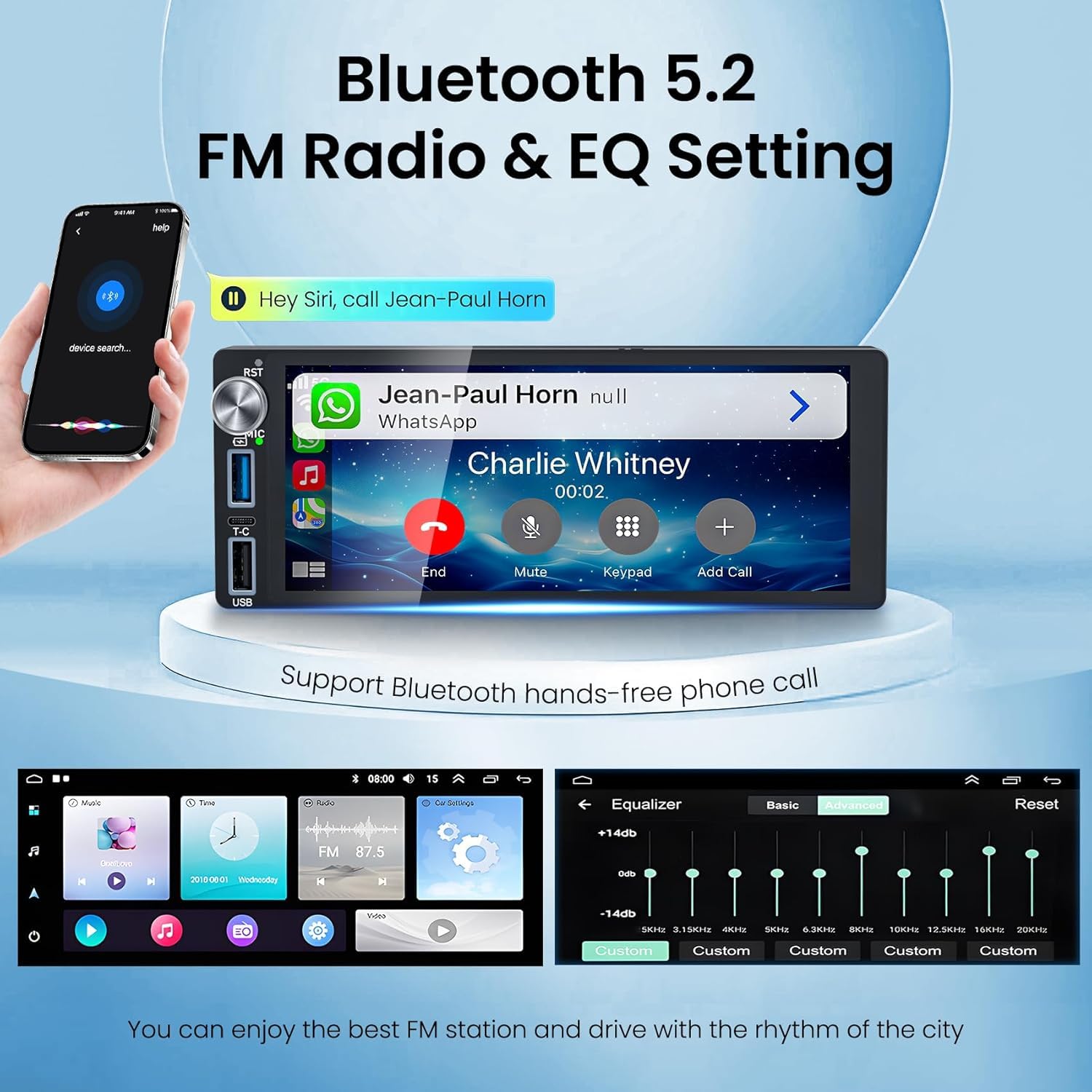 4G+64G Android 13 Car Radio For Dodge & Chrysler & Jeep (1990-2000), 6.2Touch Screen Stereo With Wireless Carplay, Android Aut