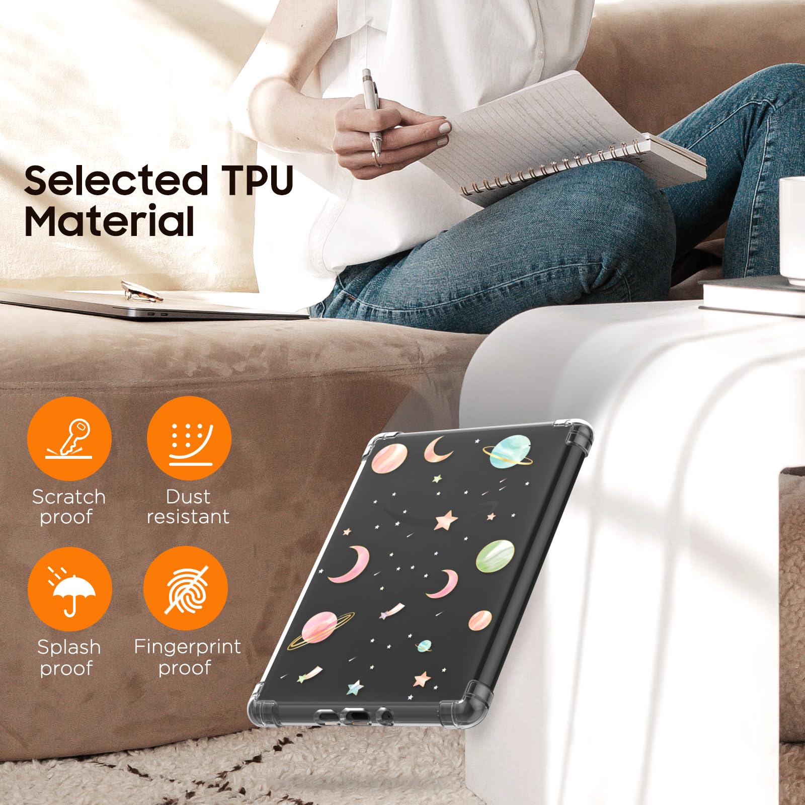 Moko Case For 6.8'' Kindle Paperwhite (11Th Generation 2021) And Kindle Paperwhite Signature Edition, Ultra Clear Soft Flexible