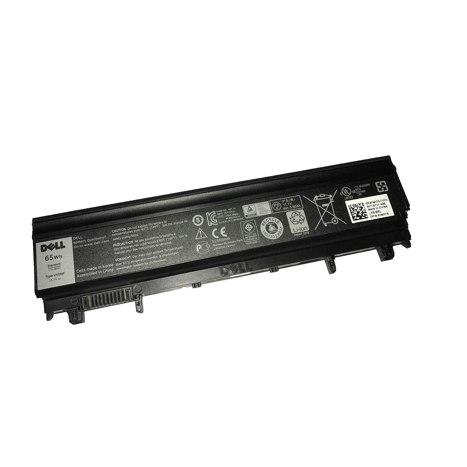 Dell Vv0Nf 11.1V 65Wh 5800Mah 6 Cell Primary Notebook Battery For Dell Latitude E5440 , Latitude E5540 Laptops Alternant Part Nu
