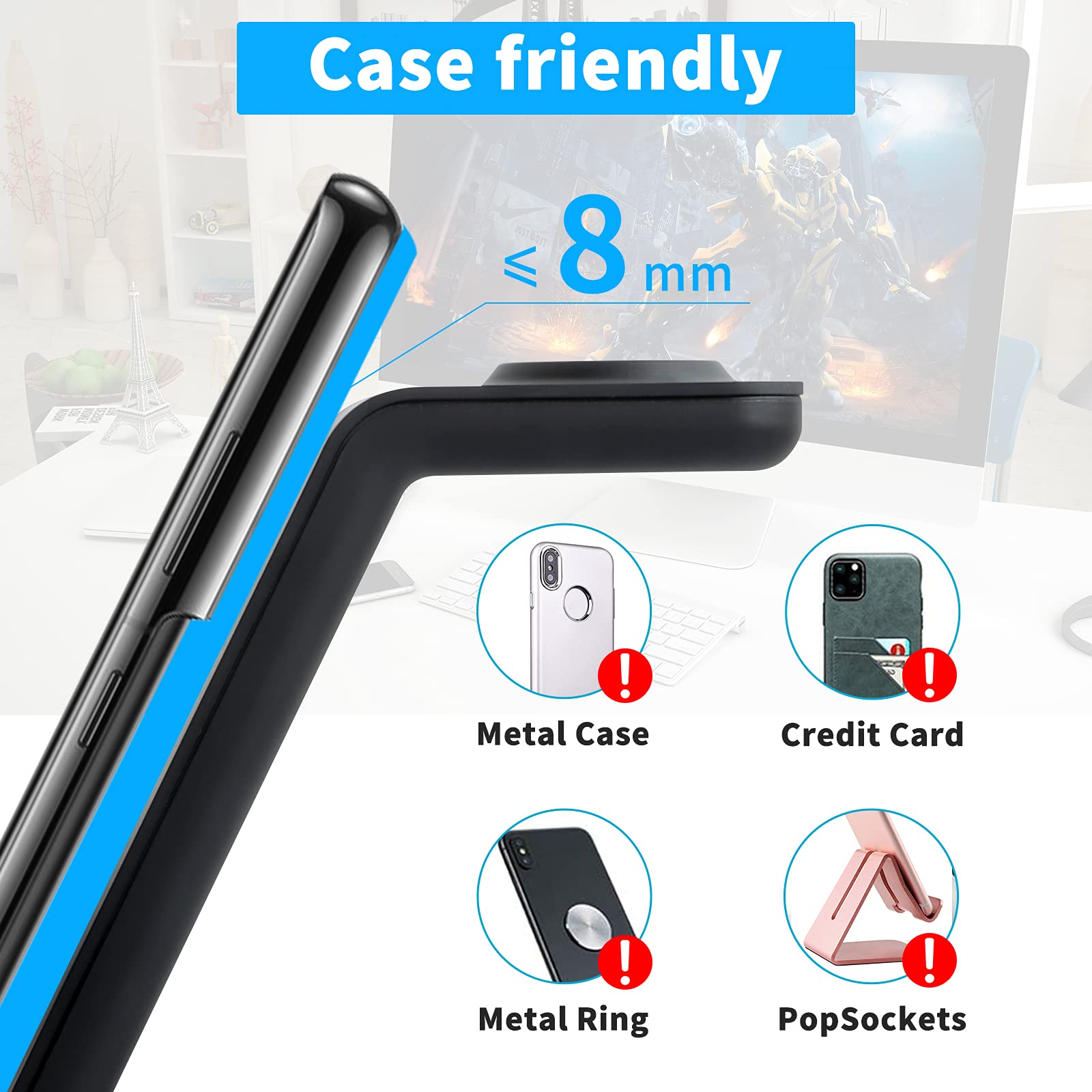 Yocunker Wireless Charger For Samsung,3 In 1 Charging Station Dock For Galaxy Watch 5/4/3/2/Active 2/1/Gear S3, S22 Ultra/S21/S2