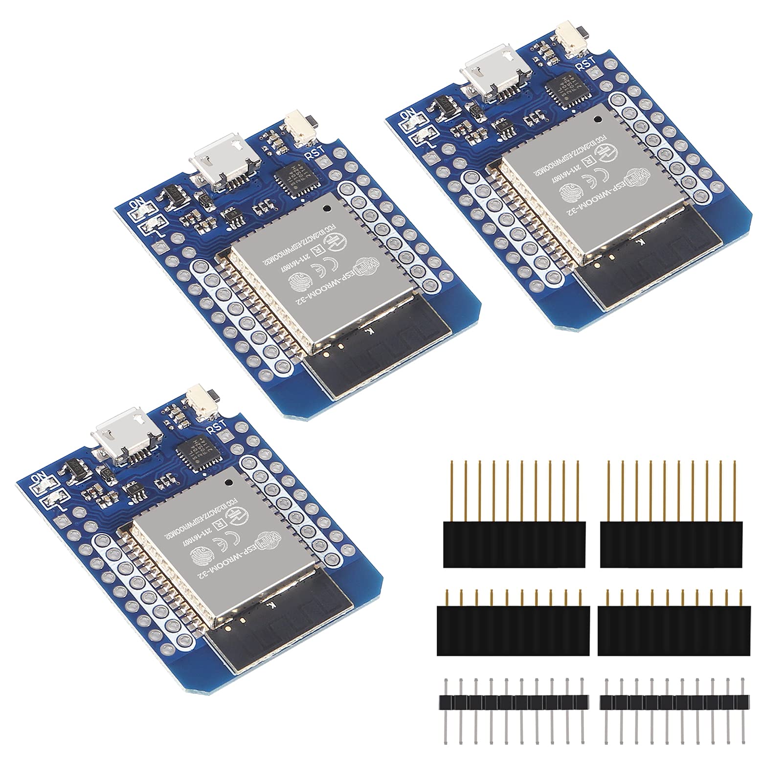 Aceirmc D1 Mini Nodemcu Esp32 Esp Wroom 32 Wlan Wifi Bluetooth Iot Development Board 5V Compatible For Arduino (3Pcs)