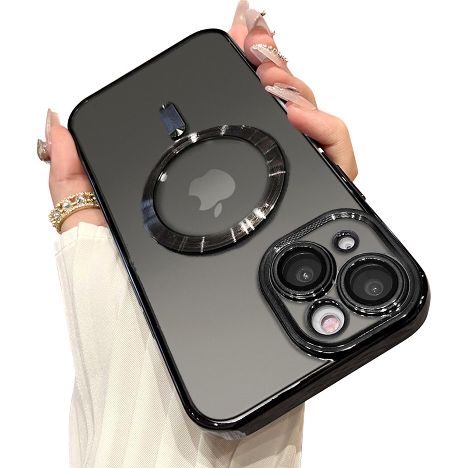 Ook Phone Case Made For Iphone 13 (6.1 Inch) With Camera Lens Protector (Compatible With Magsafe) Anti Scratch Shockproof Electr