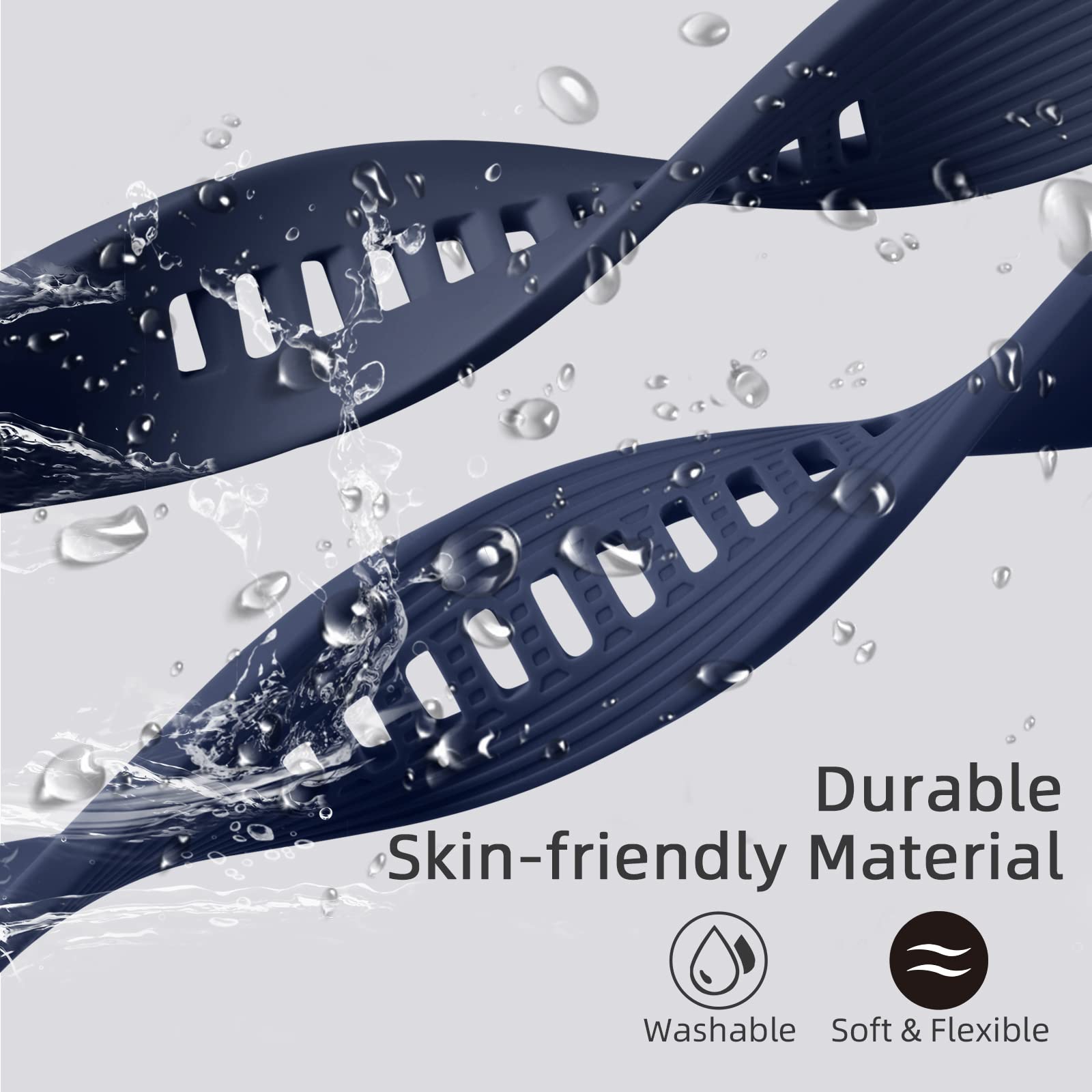 Lerobo [2 Pack Compatible With Samsung Galaxy Watch 3 Band 45Mm/Galaxy Watch 46Mm Bands/22Mm Smart Watch Band Silicone Gear S3 F