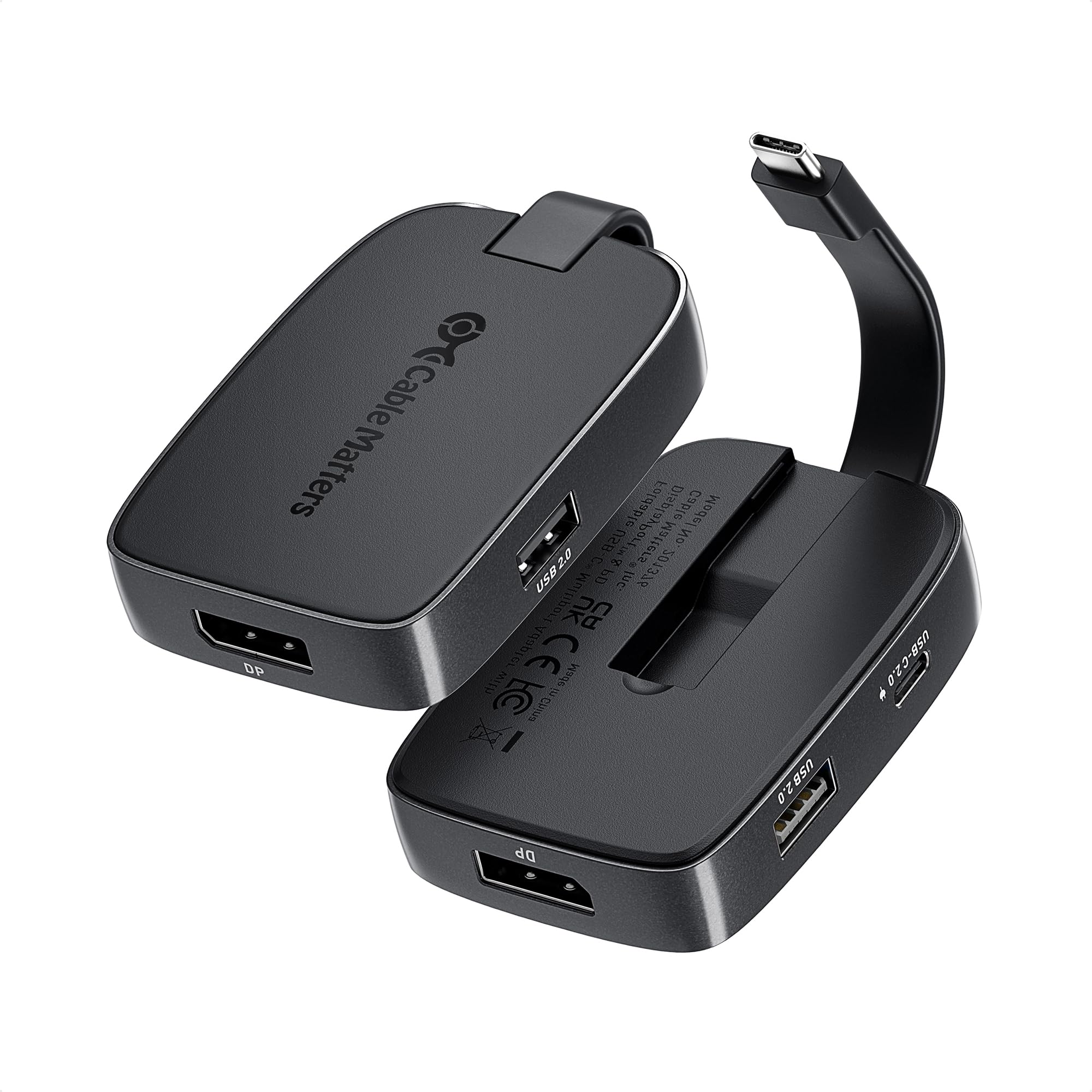 Cable Matters 4K@240Hz USB C to DisplayPort Hub, 100W Charging