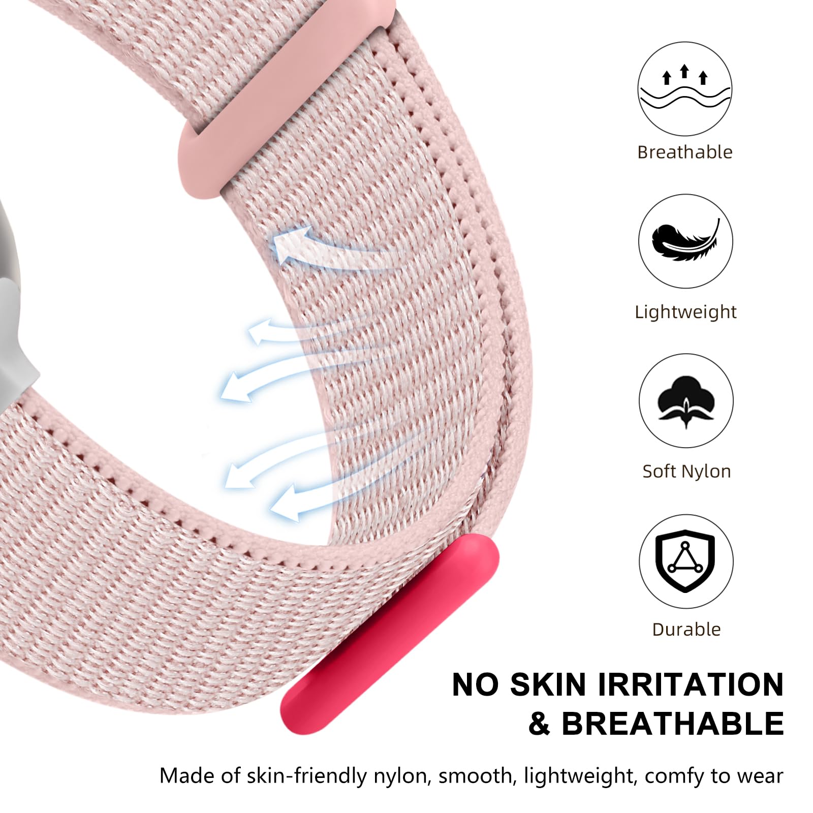 Getino Sport Loop Band Compatible With Apple Watch Bands For Women Men 46Mm 44Mm 45Mm 49Mm 42Mm 40Mm 41Mm 38Mm, Braided Stretchy