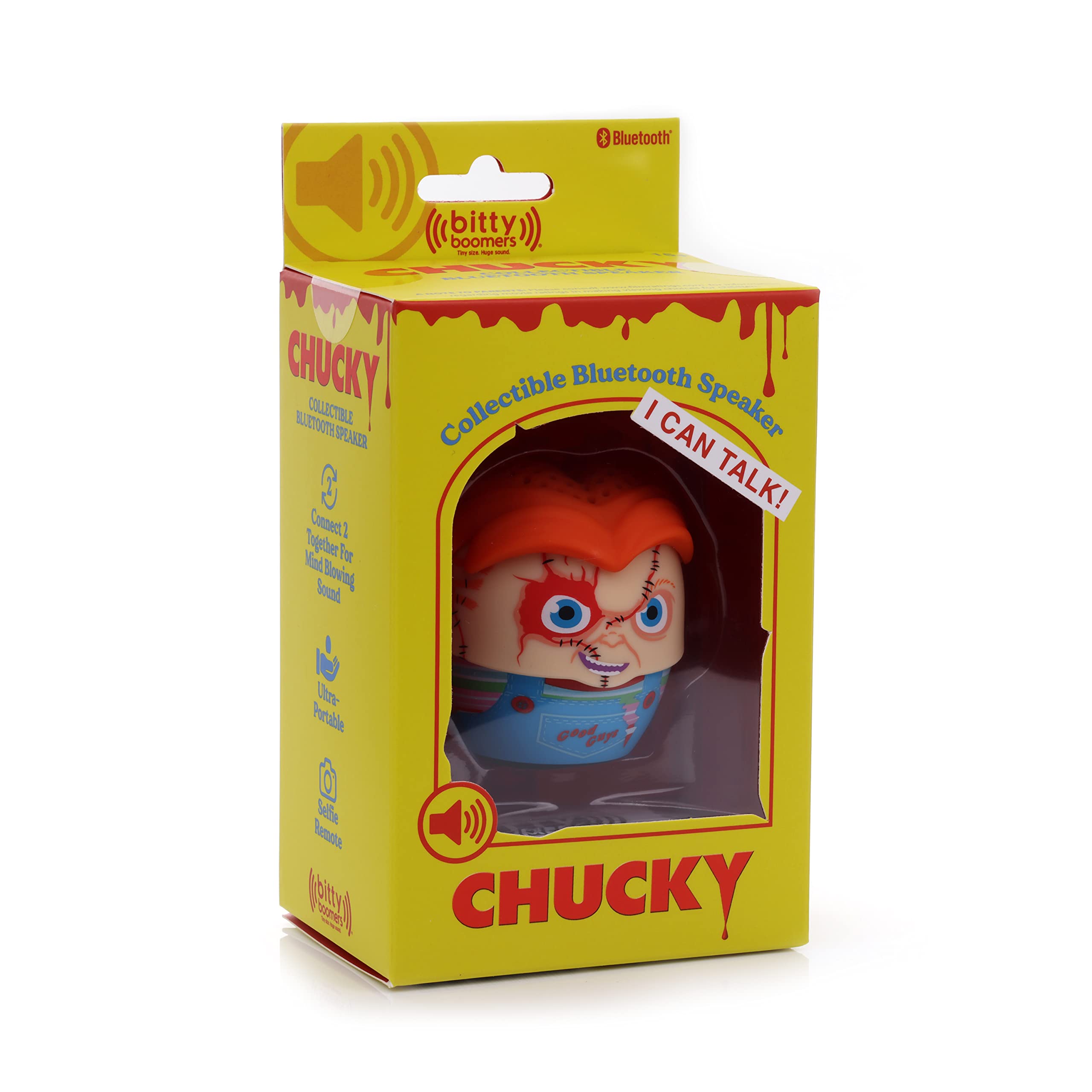 Bitty Boomers Chucky   Mini Bluetooth Speaker, Multicolored