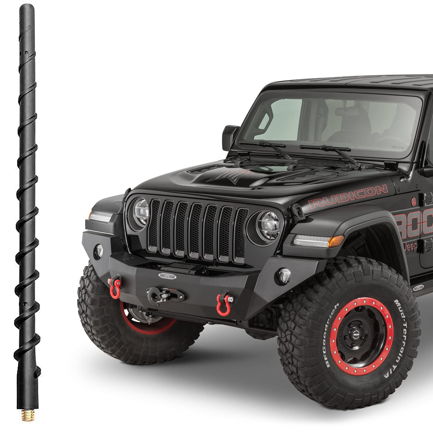 Vofono 13 Inch Antenna For Jeep Wrangler Gladiator 2007 2024, Short Antenna Upgrade For Jeep Jl Jk Radio Antenna Rubicon Sahara