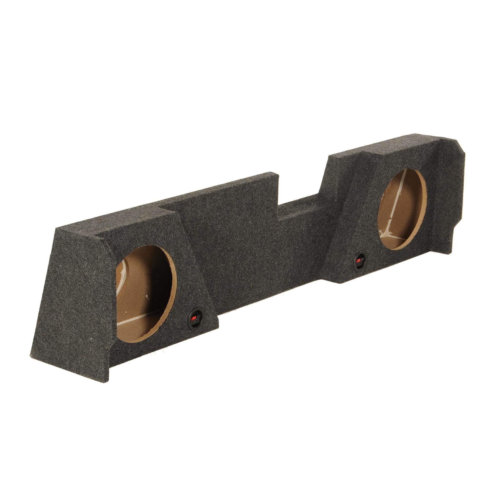 Qpower Gmc/Chevy Double Cab '14 '22 Dual 12'' Empty Woofer Box
