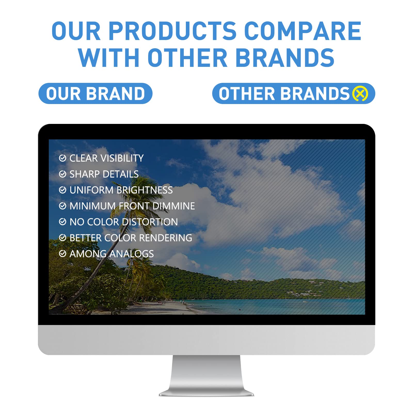 27 Inch Privacy Screen For Computer Monitor Eye Protection Anti Glare Blue Light Monitor Privacy Shield Screen 27 Inch 16:9 Aspect Ratio [2 Pack]