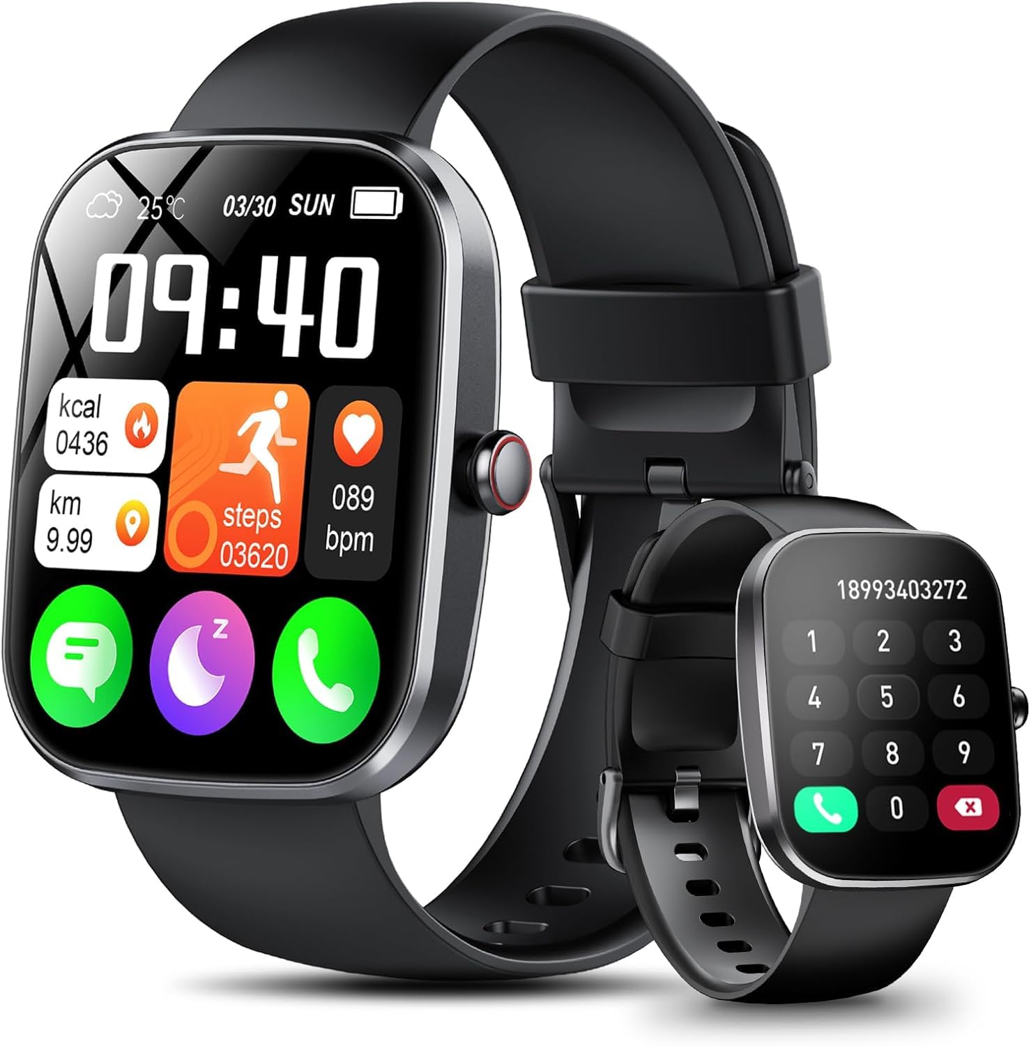 Smart Watch For Men Women, 1.91 '' Hd Smartwatch With Bluetooth Call (Answer/Make), Activity Fitness Tracker With Sleep Monitor,