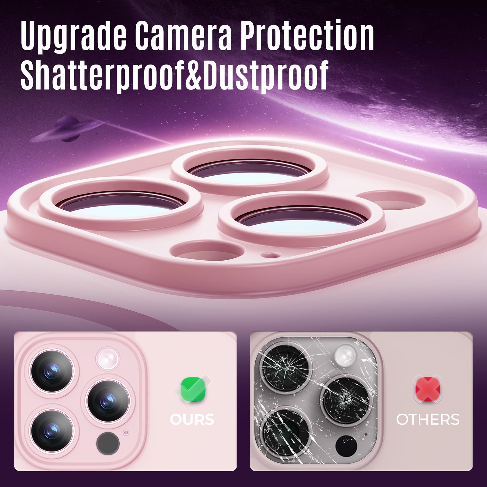 Symcele Designed For Iphone 15 Pro Case, Compatible With Magsafe, With Privacy Screen Protectors X2, [Camera Protection] [15Ft M