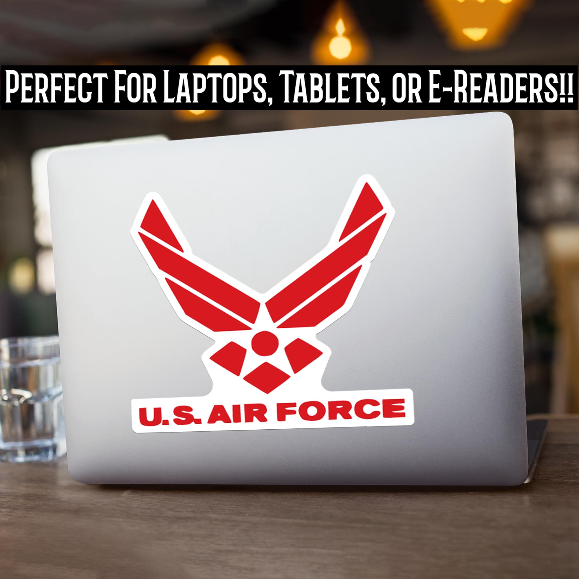 U.S. Air Force Vinyl Decal Sticker Vinyl Decal Sticker | Cars Trucks Vans Walls Laptops | Multiple Colors | 6.75 In | Kcd748 (Re