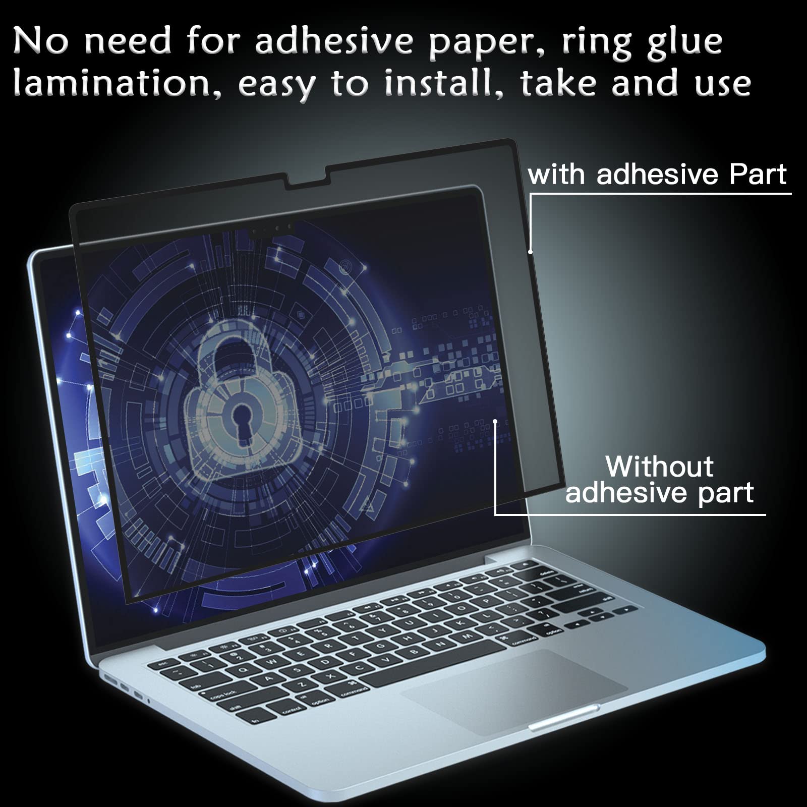 Pys Privacy Screen Macbook Pro 16 Inch, Privacy Screen Compatible With Macbook Pro 16.2 Inch (2021 2023) [M2 Pro / M2 Max / M1 P