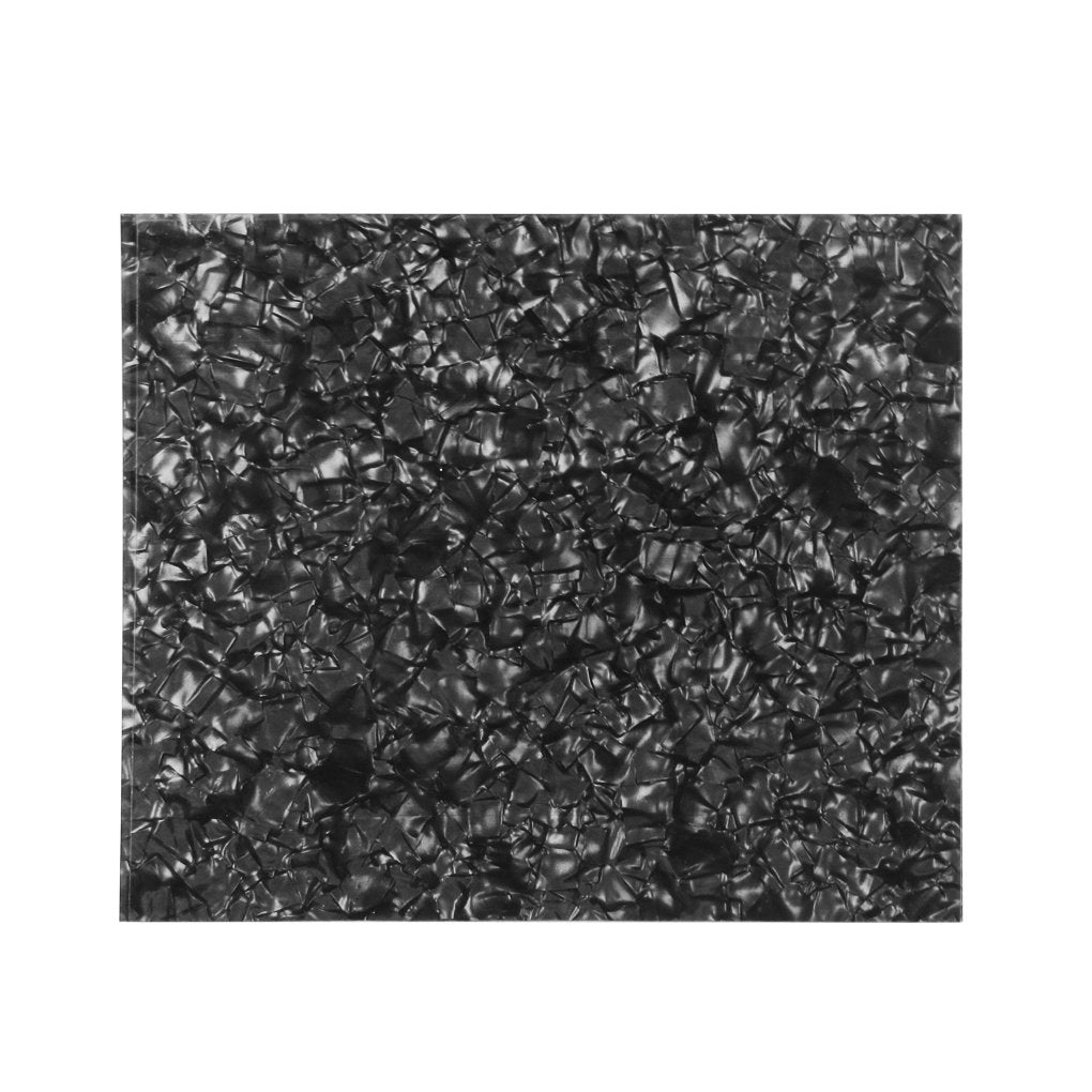 Ikn 20X17Cm Acoustic Pickguard Blank Material Self Ahesive Guitar Pick Guard Scratch Plate Sheet, Black Pearl