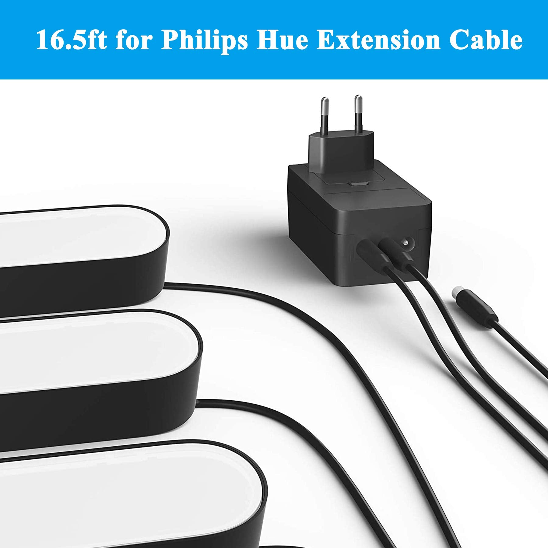 Replacement For Philips Hue Extension Cable 7820430U7 Hue Play Bar Smart Light Bulb Accessory 16.5Ft Cord