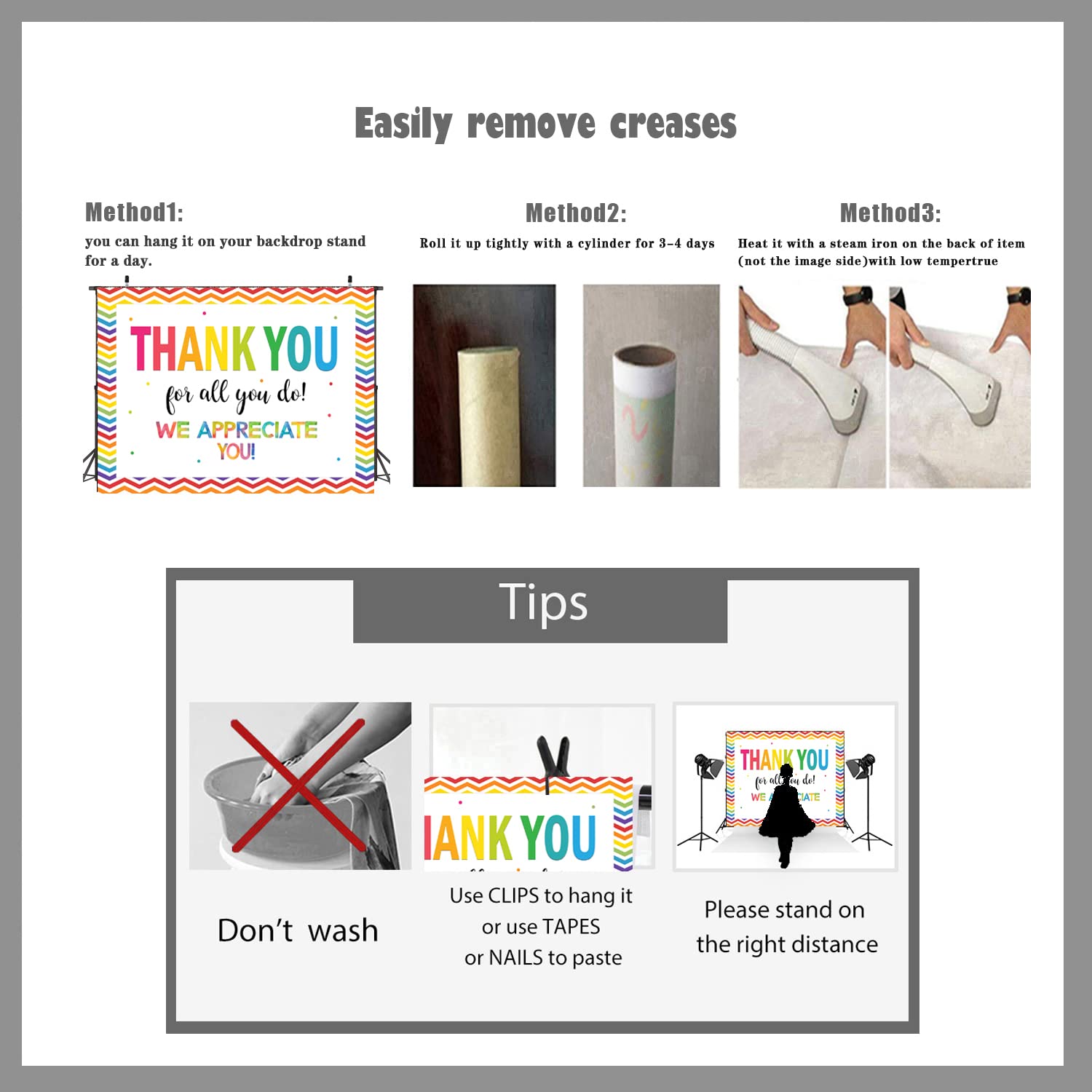 Ltlyh 7  5Ft Thank You For All You Do Backdrop We Appreciate You Graduations Staff Teachers Doctors Retirement Photo Backdrop Th