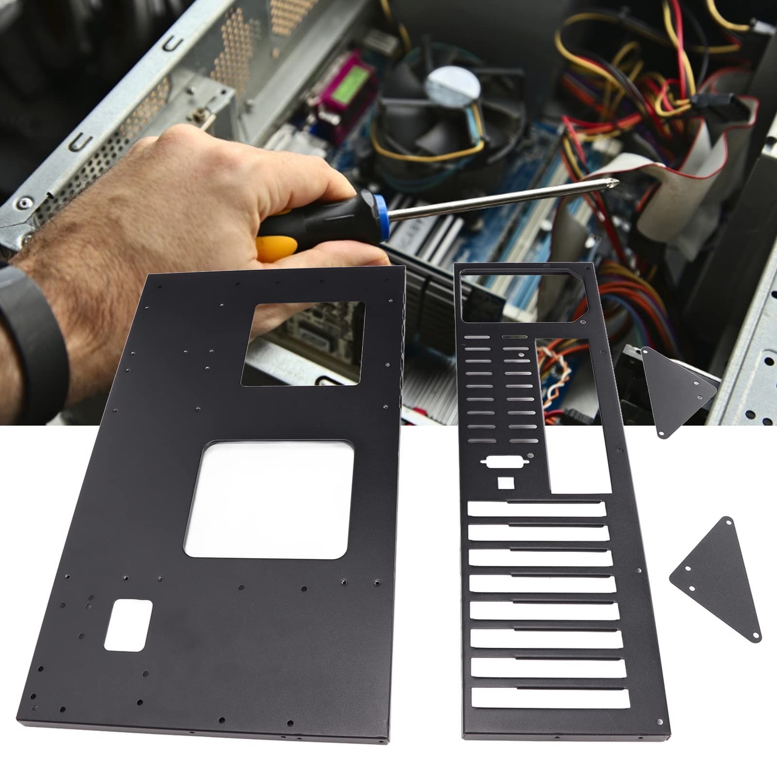 Atx/M Atx/Itx Case,Gaming Computer Case Chassis,Open Air Case Frame Graphics Card Mining Machine Cas,Diy Motherboard Rack Mine R