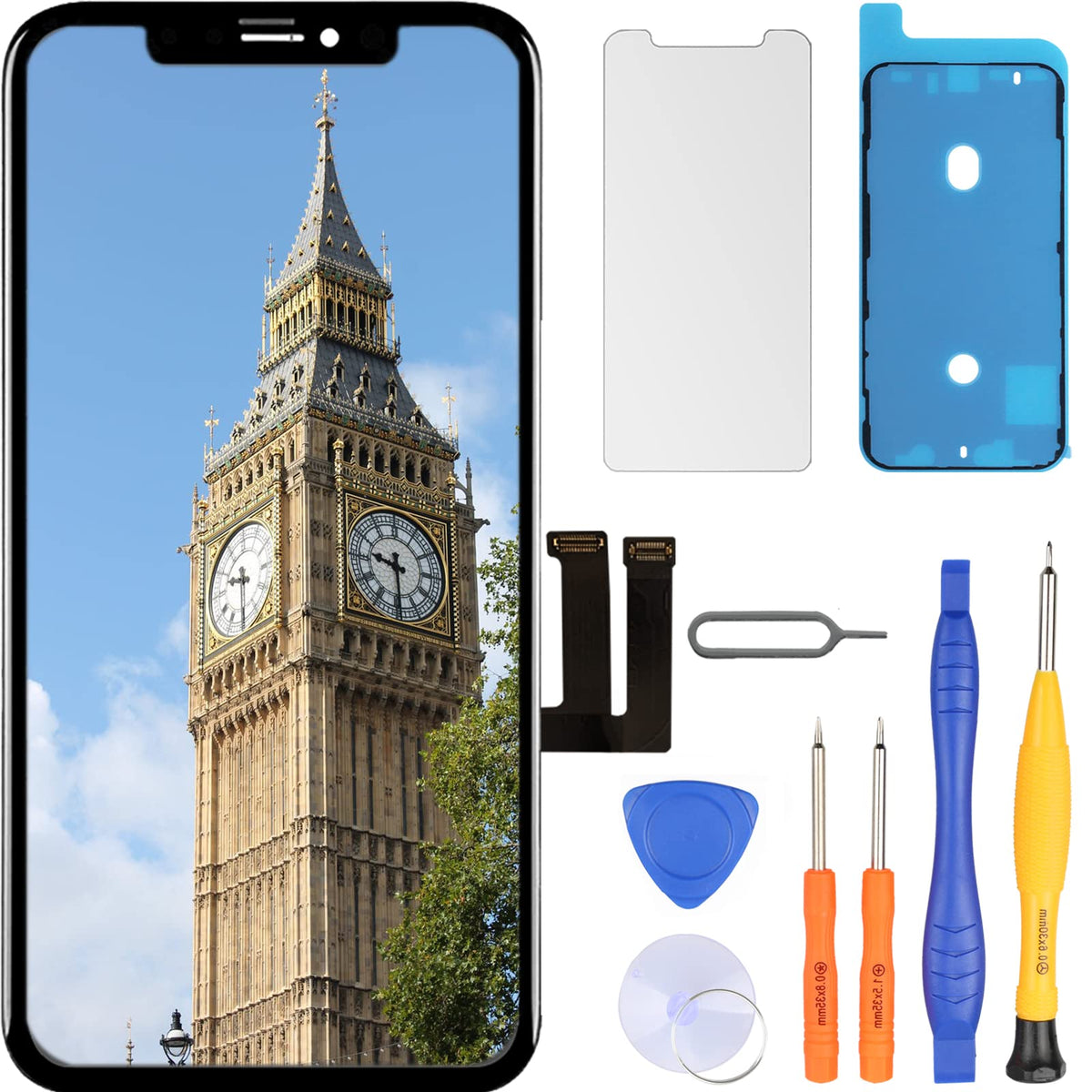 Ll Trader Screen Replacement For Iphone 11 Lcd Retina 6.1'' Fhd Display Cof Touch Screen Digitizer With Repair Tool Kits, Waterp