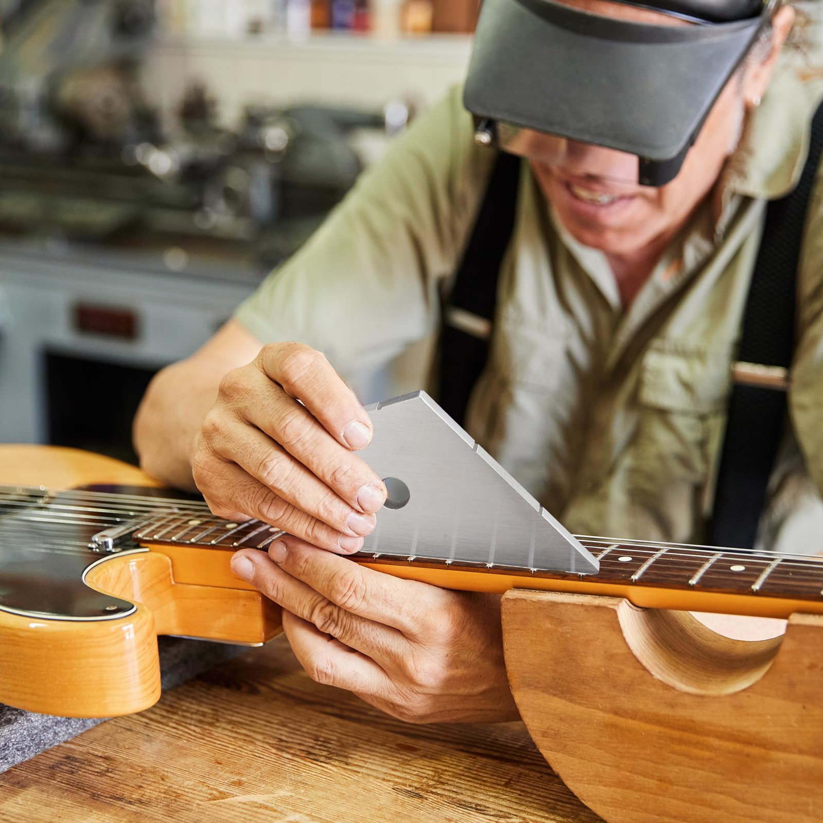 Boao Fret Kisser Guitar Fret Spot Leveling Tool Stainless Steel Luthier Tool For Guitar & Bass Repair