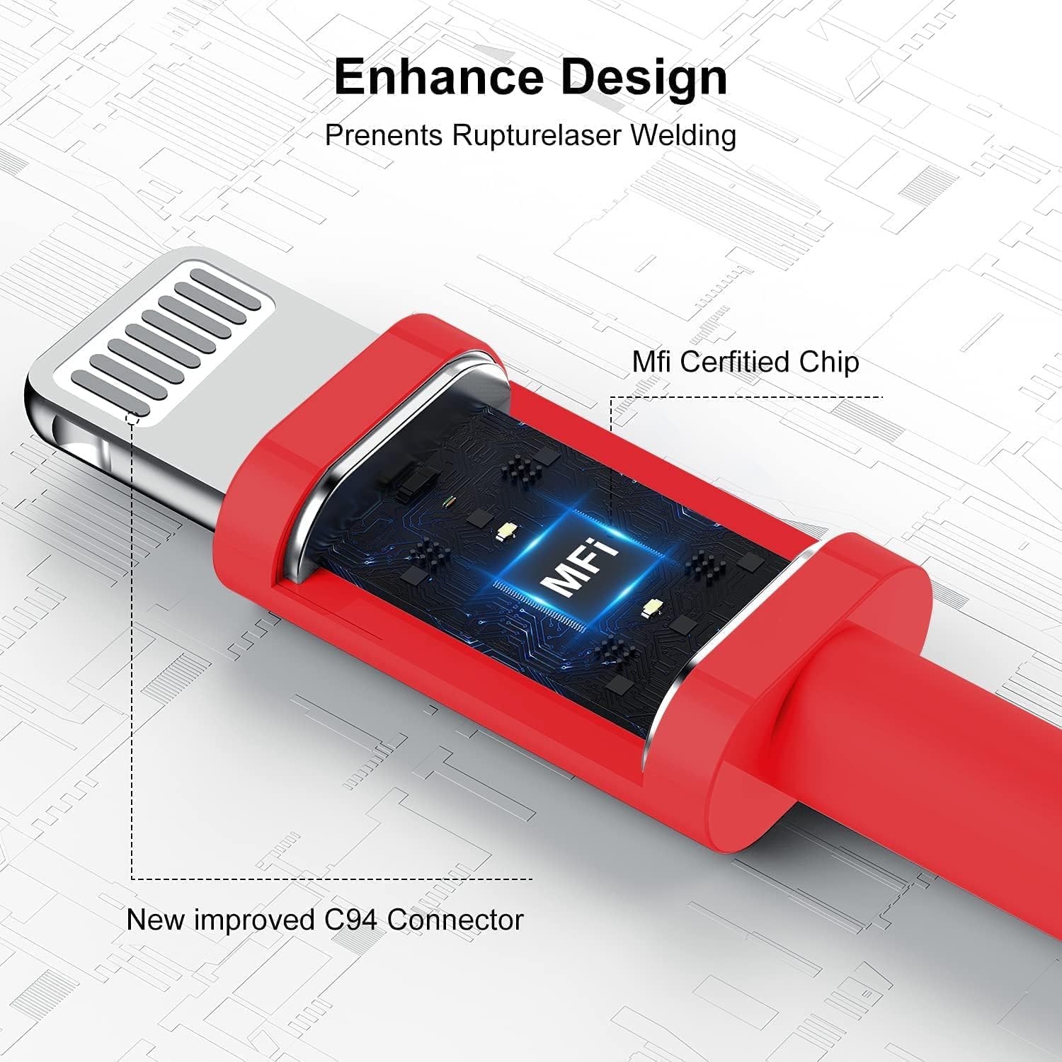 2Pack 6Ft Iphone Fast Charger Cable, [Apple Mfi Certified] Usb C To Lightning Cable Long,Type C Port Support Quick Apple Chargin
