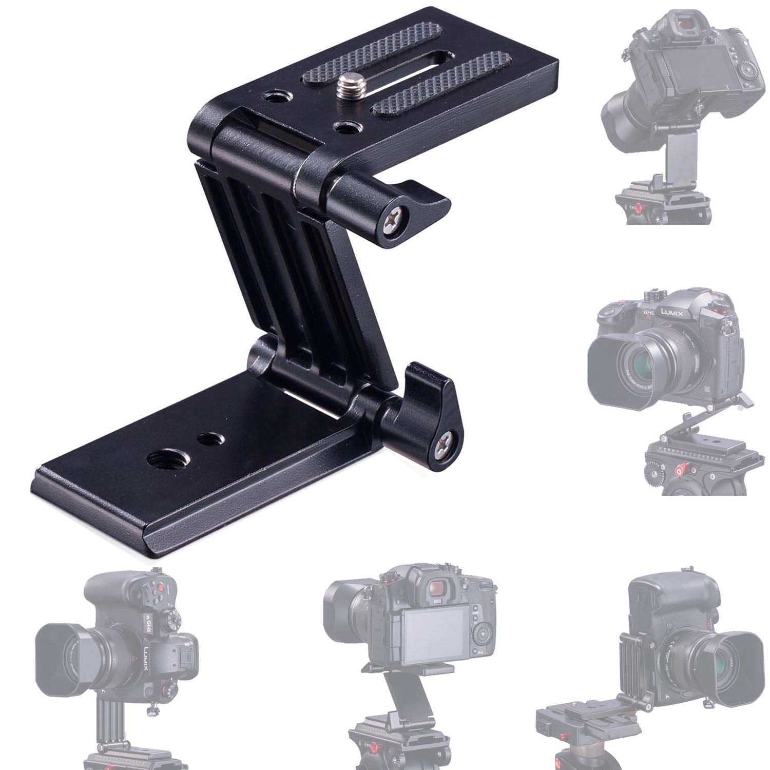 Universal Flex Tilt Head Z Mount Bracket Arca Swiss Tripod Head Quick Release Plate Mounting For Monopod Slider Rail Cage Rig St