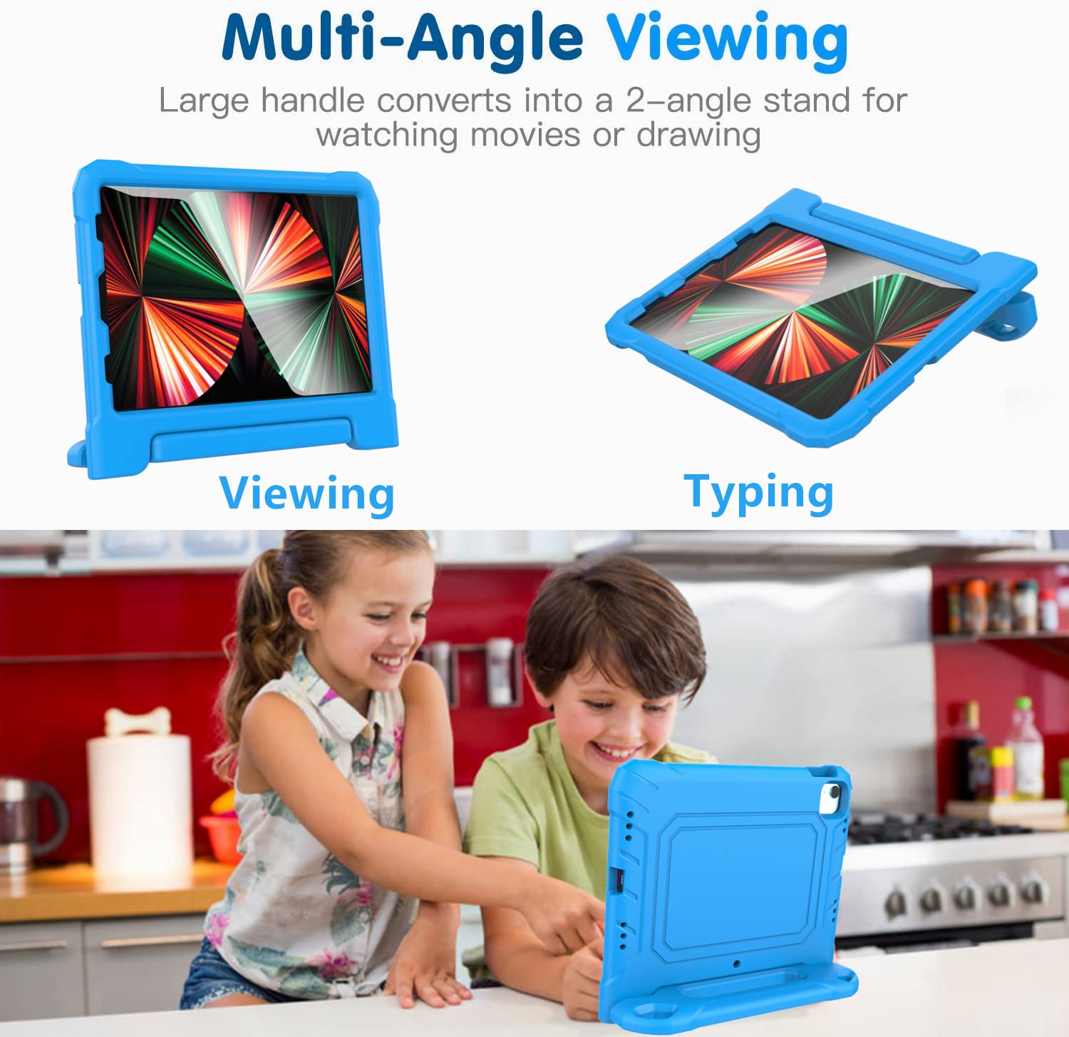 A Adenk Kids Case For 10.9 Inch Ipad Air 5Th/4Th Generation, Ipad Pro 11 3Rd/2Nd/1St Generation With Built In Screen Protector,