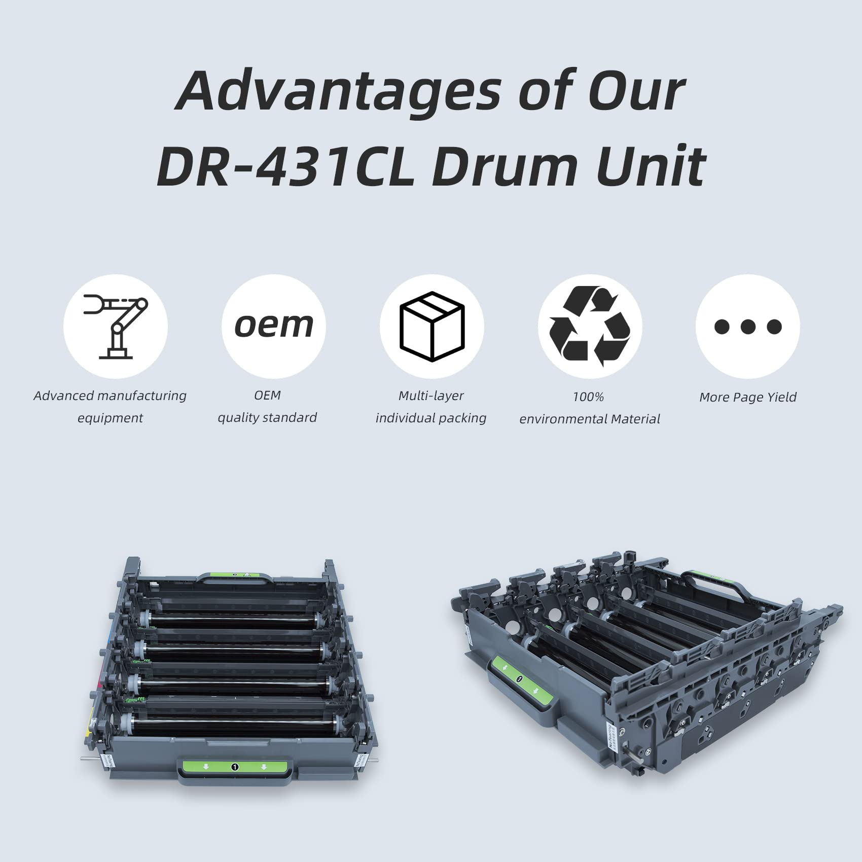Dr431Cl Drum Unit Replacement Compatible With Brother Printer Hl L8260Cdw Hl L8360Cdw Hl L8360Cdwt Hl L8360Cdwmt Mfc L8610Cdw Mf