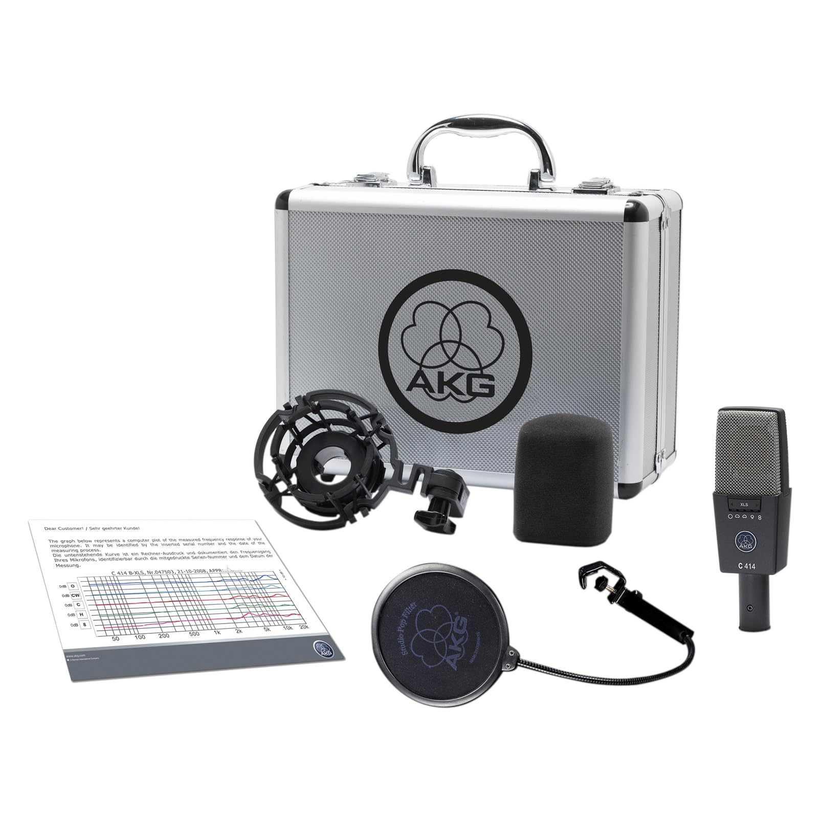 Akg Pro Audio C414 Xls Instrument Condenser Microphone, Multipattern