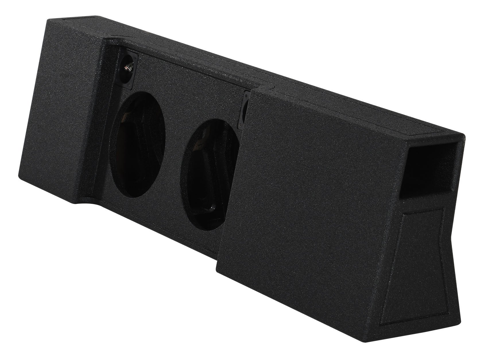 Qpower ''Qbomb'' Ford F Series Super Crew '09 '22 Dual 12'' Vented Empty Woofer Box