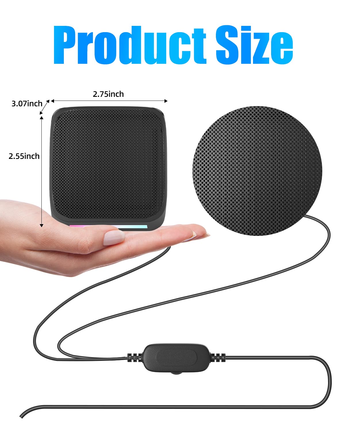 Uakinat Computer Speakers,Computer Speakers For Desktop Pc,Desktop Speakers,Small Computer Speakers Usb Powered 3.5Mm Aux Speake