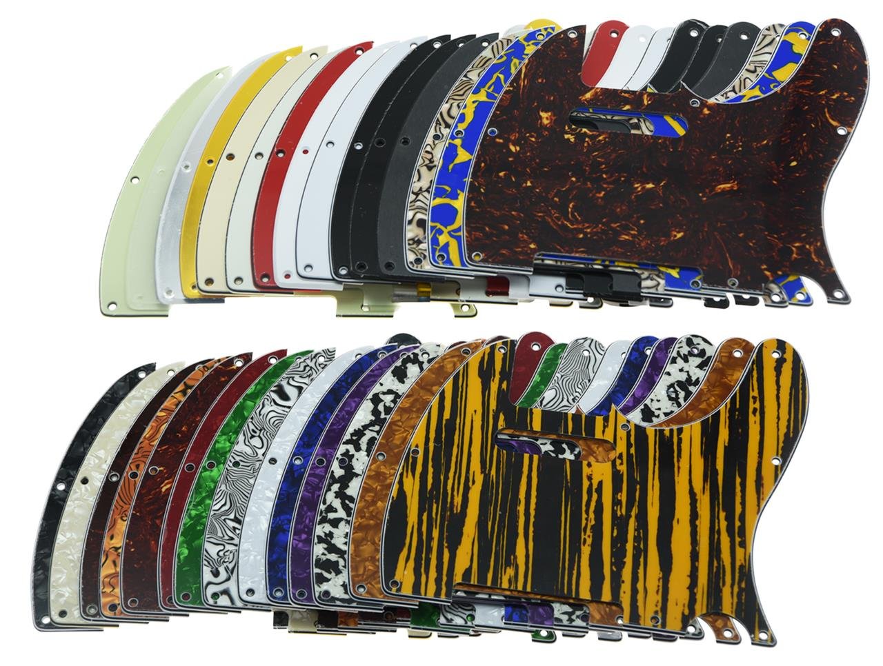 Kaish 8 Hole Tele Style Pickguard Tl Guitar Pick Guard Scratch Plate For Tele/Telecaster Blue Pearl