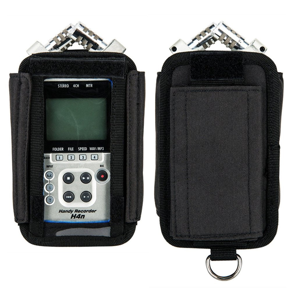 Jjc H4N Protective Carrying Storage Pouch Case Bag For Zoom H4N Pro All Black & Tascam Dr 40 Handy Portable Recorder Replaces Zo