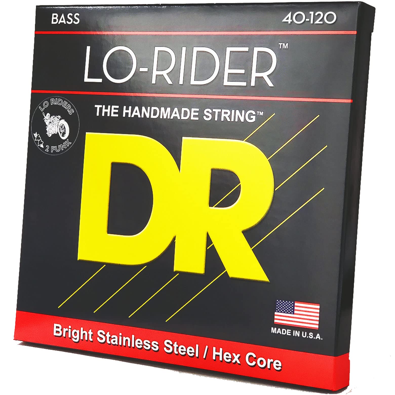 Dr Strings Lo Rider   Stainless Steel Hex Core 5 String Bass 40 120
