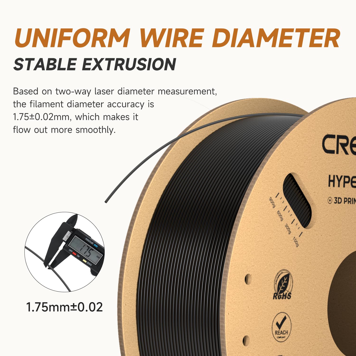 Creality Hyper Pla Filament 1.75Mm Black & White 2Kg, 30 600Mm/S High Speed Pla 3D Printer Filament, 2 Pack 1Kg Spool(2.2Lbs) Pl