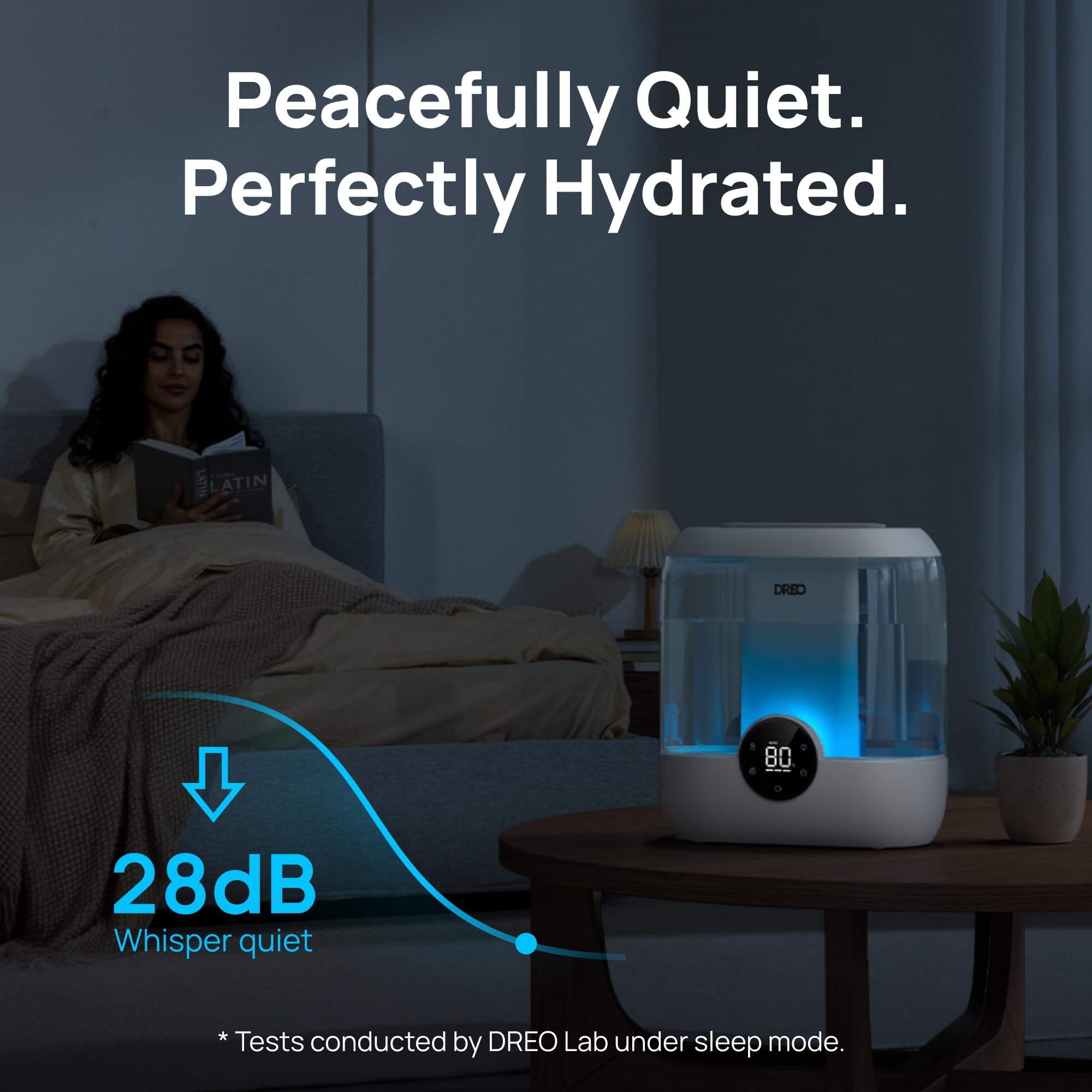 Dreo Humidifiers For Bedroom, 6L Top Fill Quiet Supersized Cool Mist Humidifier For Large Room, 60 Hour Runtime, Ultrasonic Humi