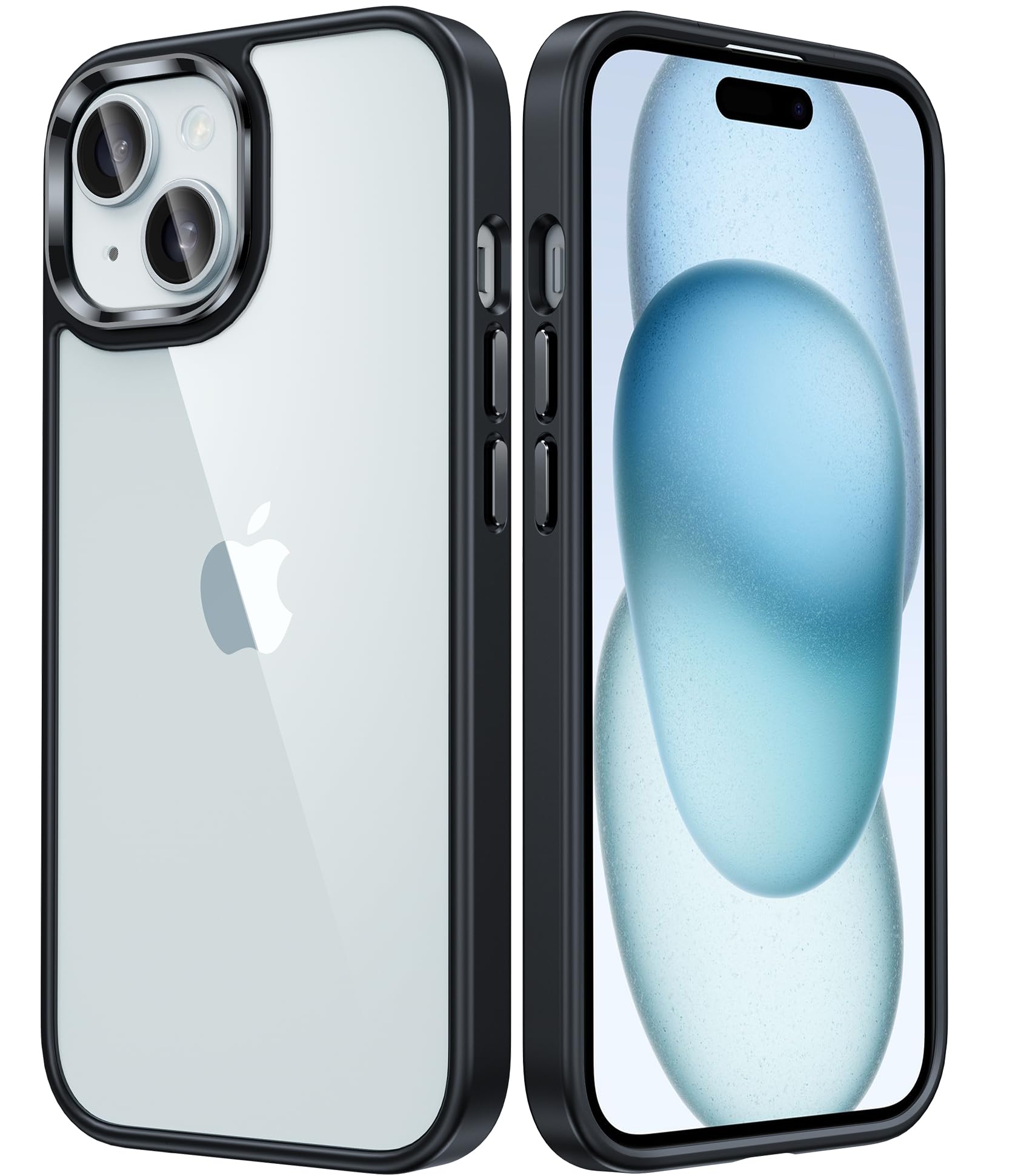 Fntcase For Iphone 15 Plus Phone Case: Clear Slim Shockproof Cell Phone Protective Cover | Anti Yellowing Anti Scratch Drop Proo