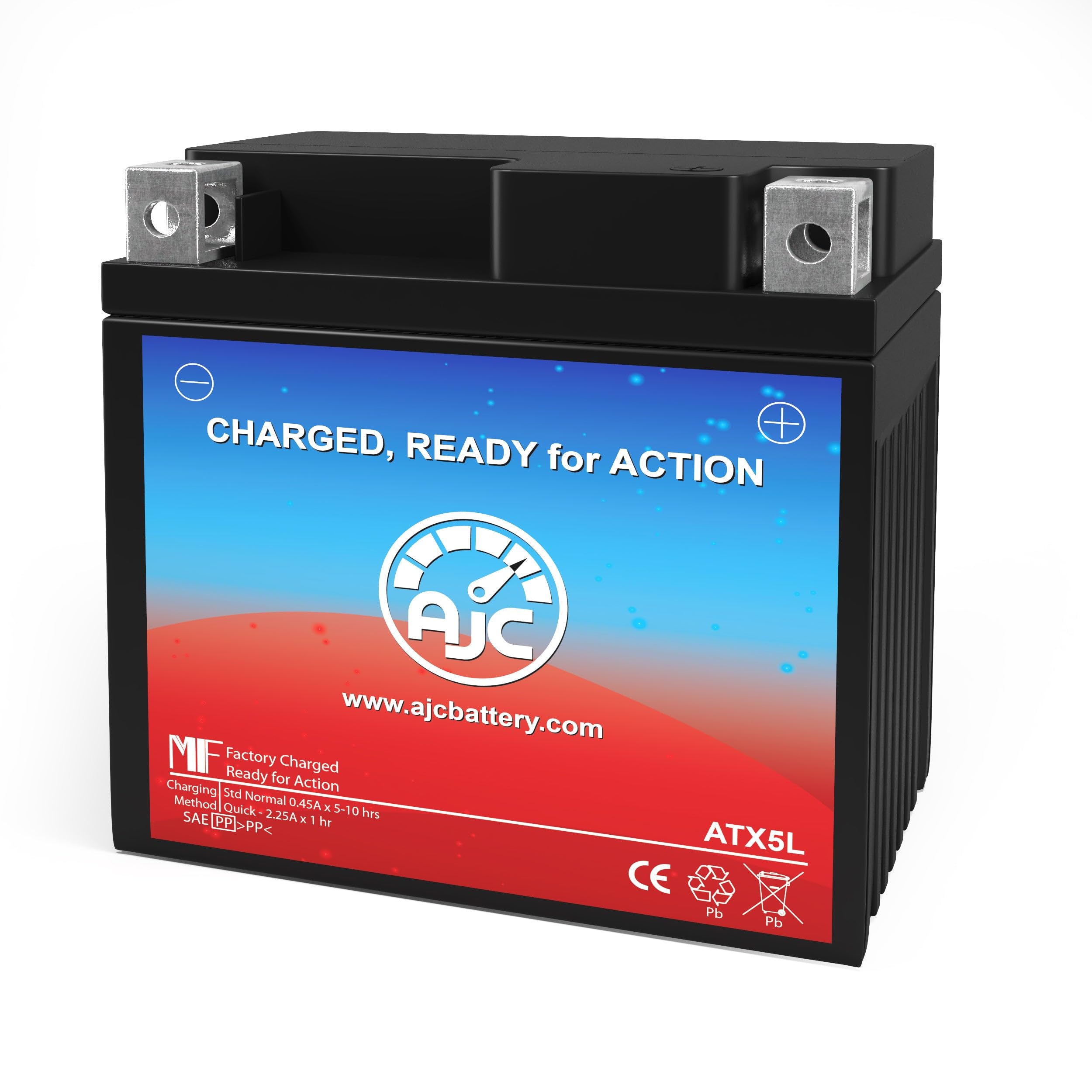 Ajc Battery Compatible With Yuasa Ytx5L Bs Powersports Battery