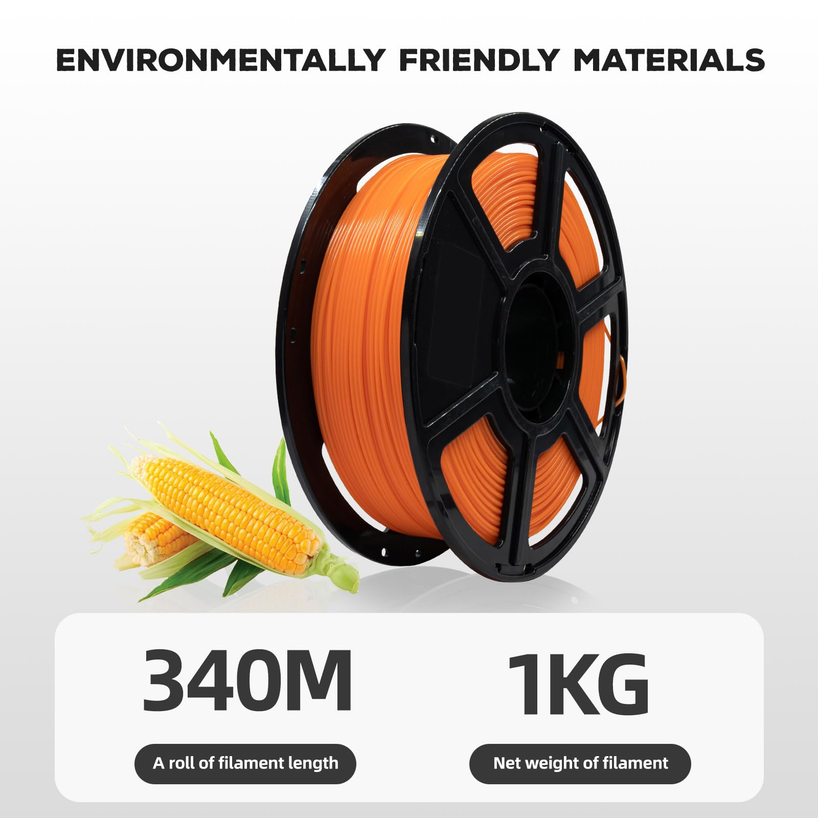 Flashforge Pla Filament 1.75Mm, 3D Printer Filament 1Kg (2.2Lbs) Spool, Dimensional Accuracy +/- 0.02Mm, 3D Printing Filament Ea