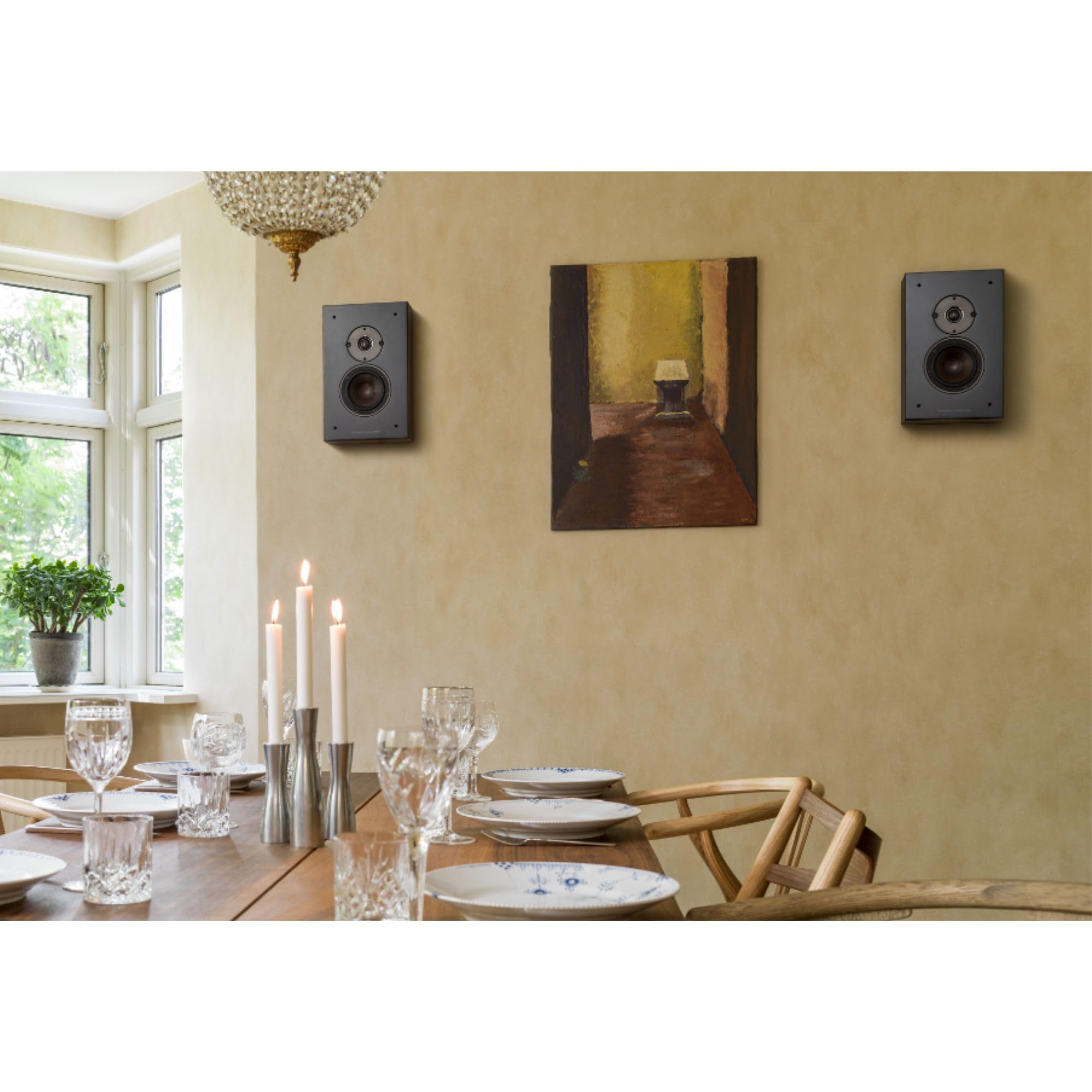 Dali Oberon On Wall Speaker In Dark Walnut (Pair)