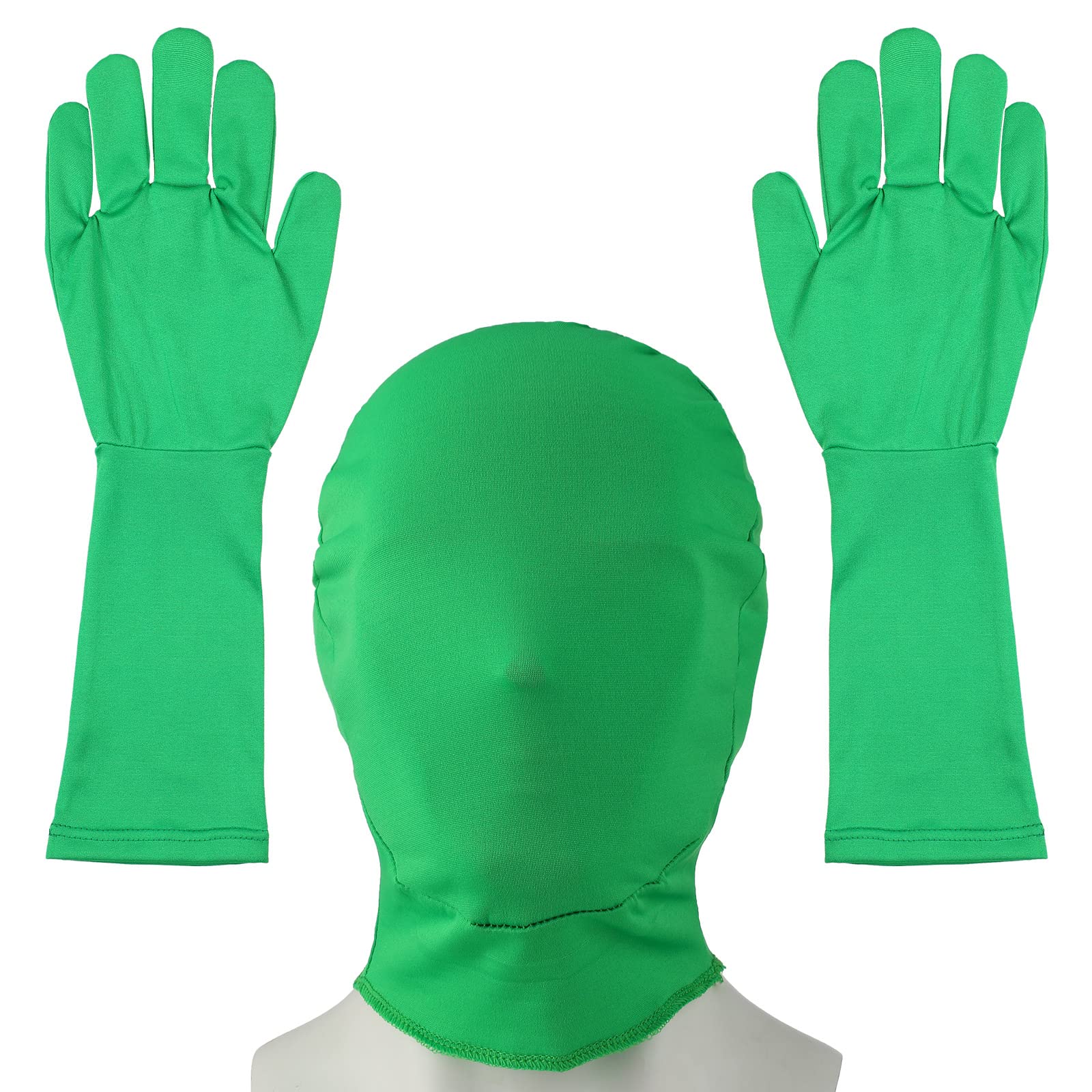Chromakey Green Screen Gloves Hood Chroma Key Green Glove Hood Invisible Effects Background Chroma Keying Green Gloves And Hood