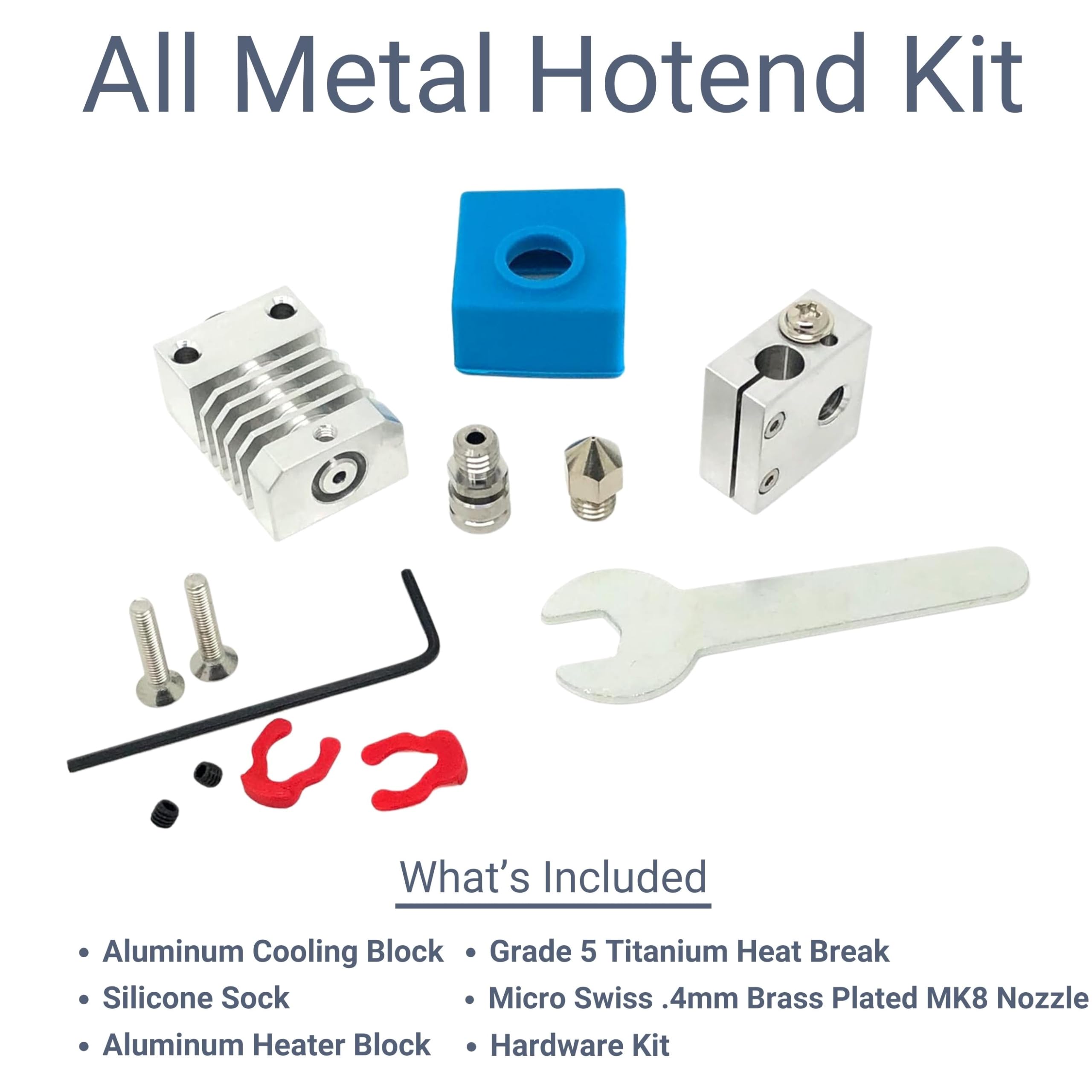 Micro Swiss All Metal Hotend Kit For Creality Cr 10 / Cr10 / Cr10S / Ender 2 / Ender 3 Ender 5 Printers .4Mm