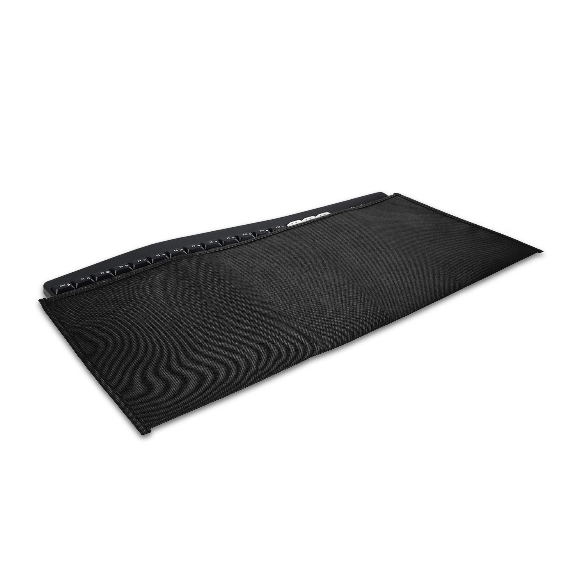 Kwmobile Dust Cover Compatible With Universal Keyboard (L)   Computer Keyboard Protector Fabric Case   Black