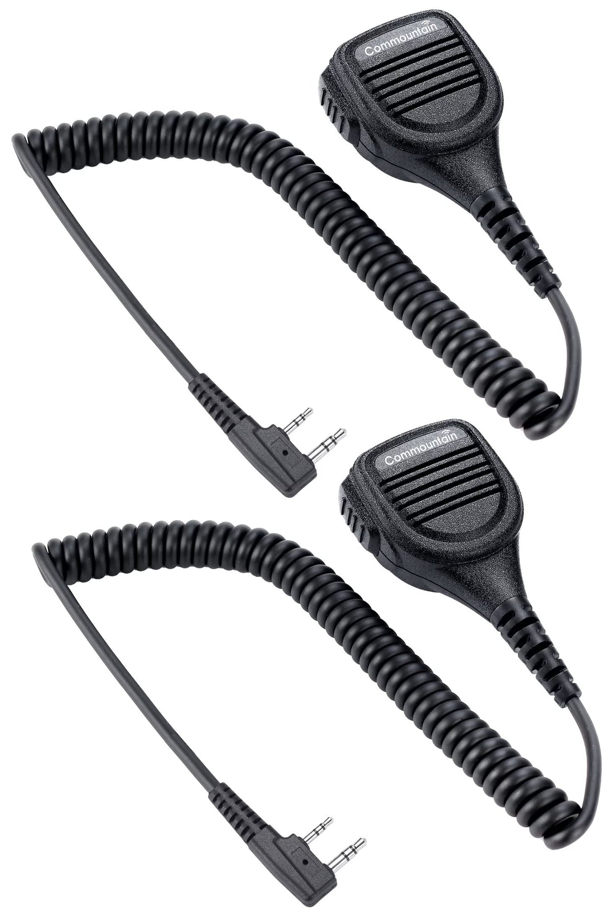 Commountain Speaker Mic For Kenwood Radios Walkie Talkies Nx 1300 Nx 1200 Nx 3220 Tk 3402 Nx P1300 & Baofeng Bf F8Hp Uv 5R Uv 82Hp Uv 82 Uv 82C Btech Retevis Radioddity Tyt Radios, Microphone 2 Pack