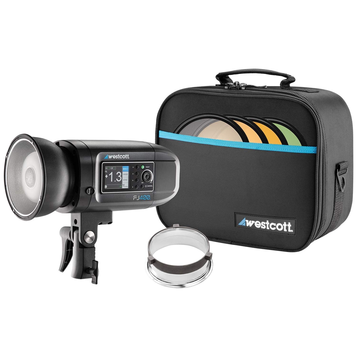 Westcott FJ400 Strobe 400Ws with AC/DC Battery 400Ws TTL HSS AC/DC Powered 480+ Full Power Flashes (US/CA Plug)