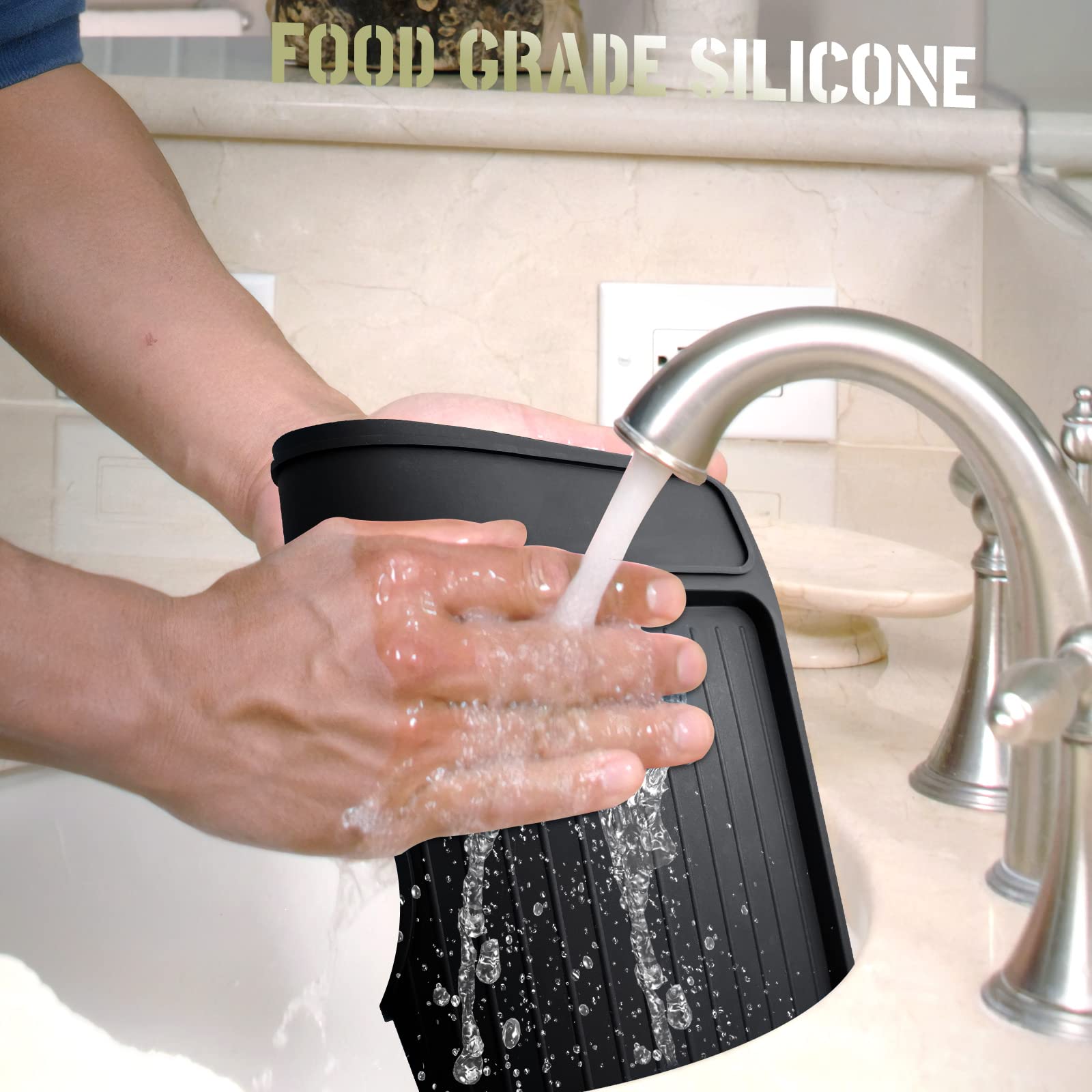 Tamping Mat For Breville 870/880, Espresso Tamper Mat, Food Grade Silicone Non Slip, 11In X 9.25In, Waterproof Heat Resistant, E