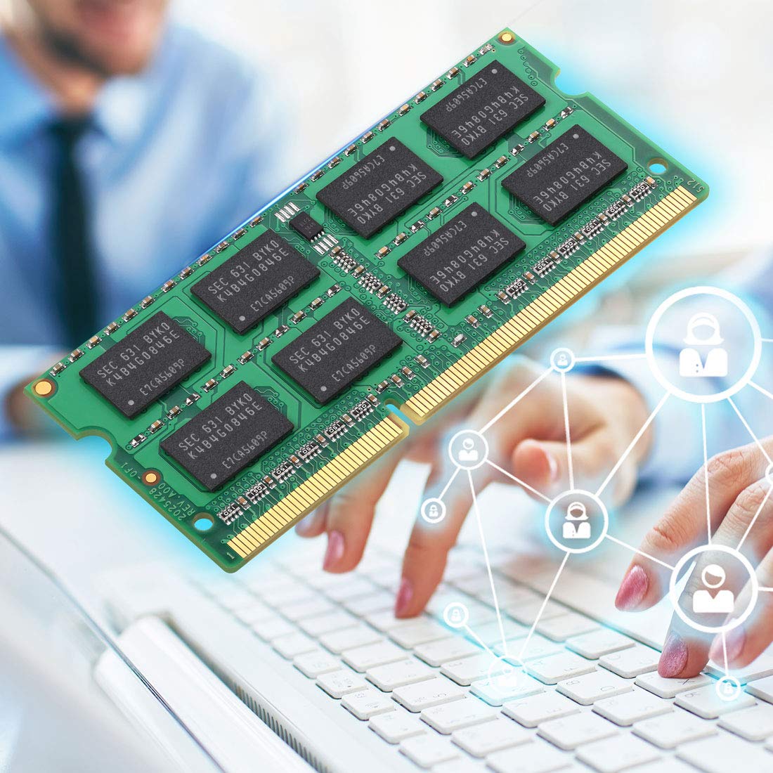 Motoeagle 8Gb Ddr3 Ddr3L 1333 Mhz 2Rx8 Pc3 Pc3L 10600 10600S Ram 204 Pin Sodimm 1.35V Laptop Memory