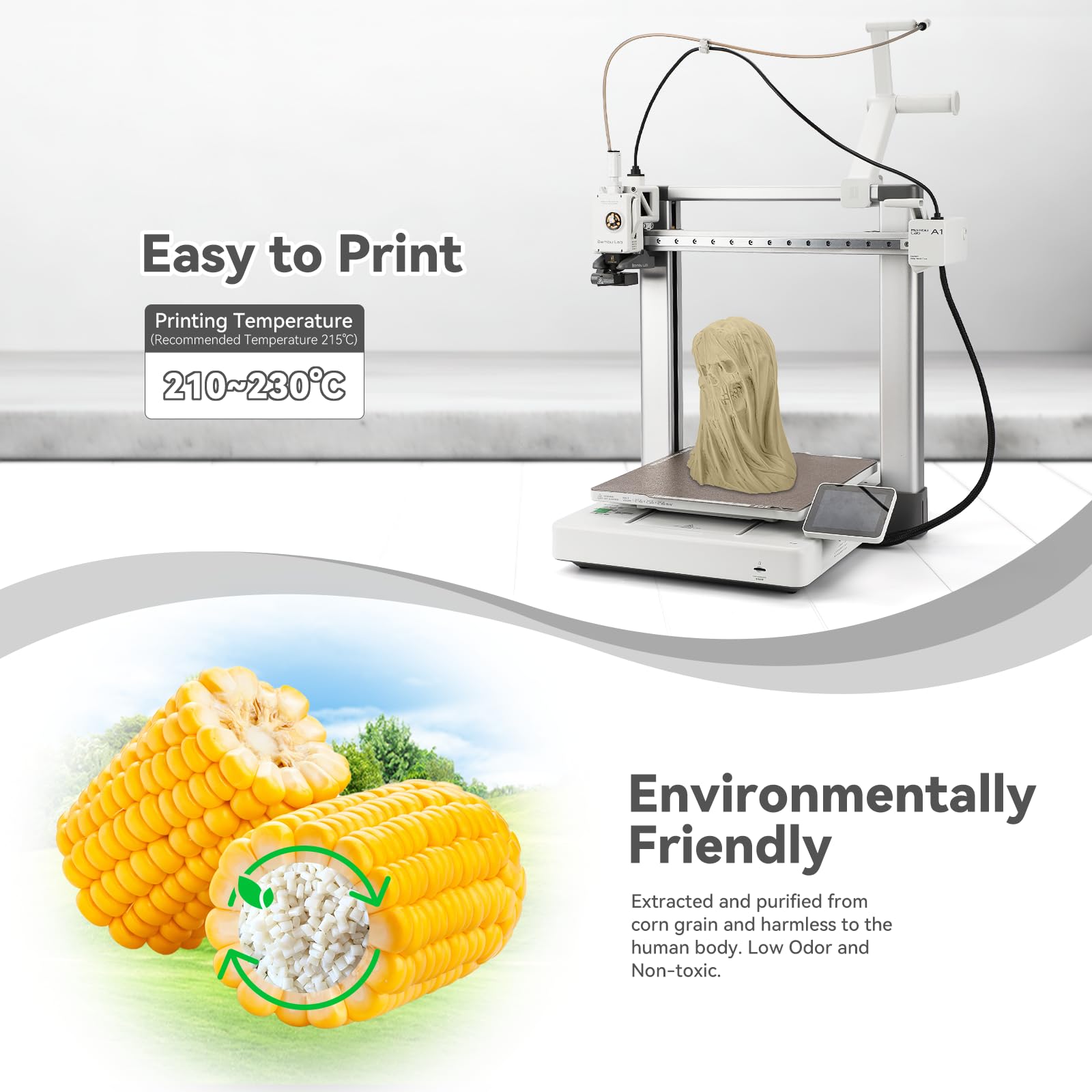 3Dhojor Pla Pro (Plus) Filament 1.75Mm, 3D Printer Filament, Cardboard Spool 3D Printing Filament, Dimensional Accuracy +/- 0.03