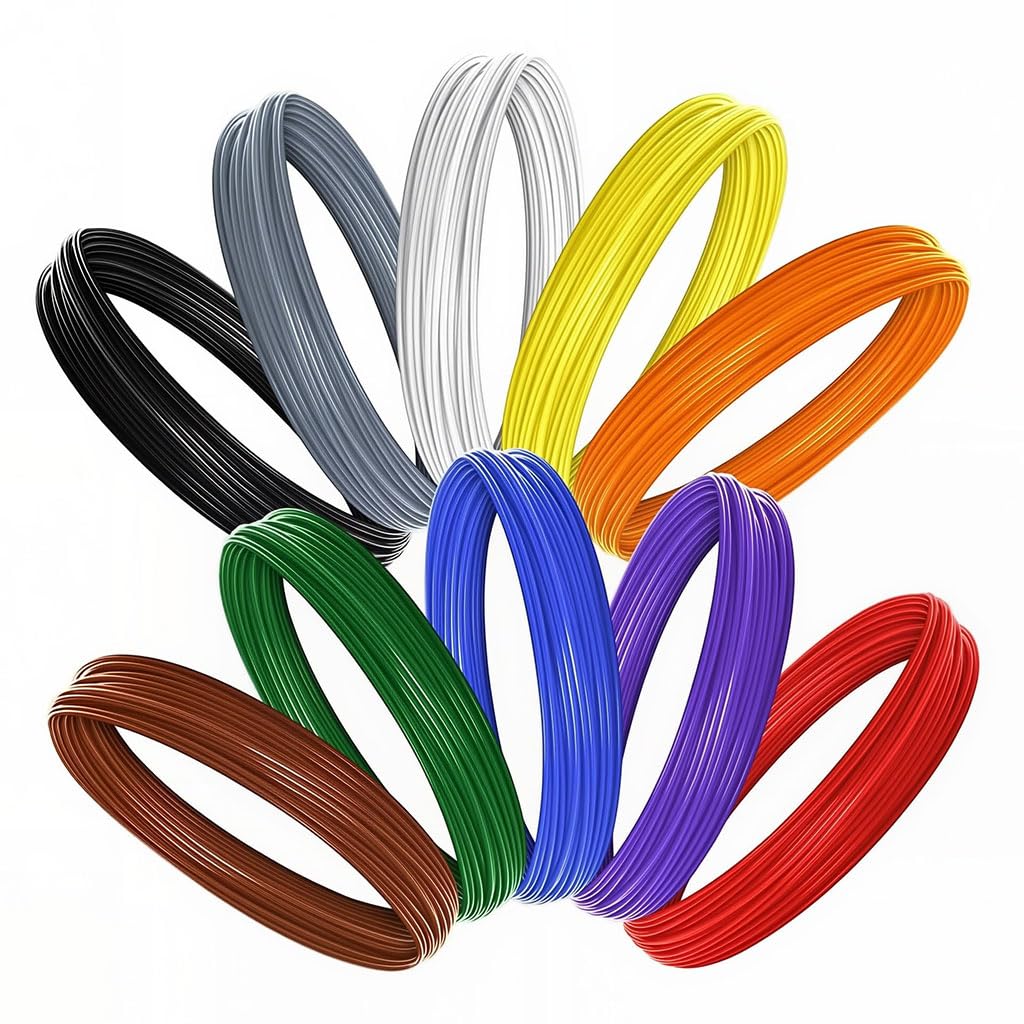 Patpat 10 Rolls Filament Refills For 3D Printing Pen Drawing Pen,10,32.8Ft Per Roll Lowtemperature Pcl Filament For Most 3D Pri