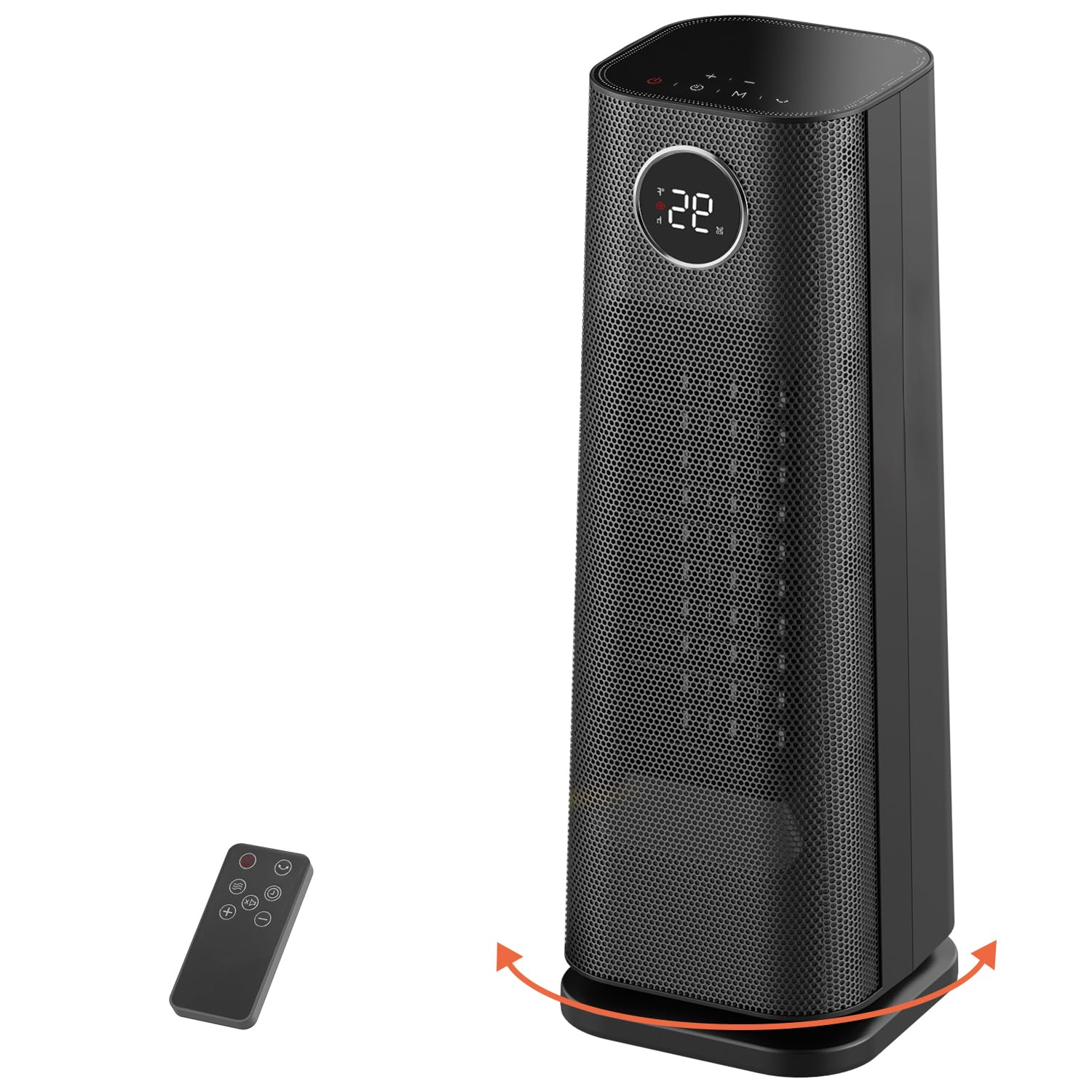 Sunnote Space Heater For Indoor Use, 1500W Electric & Portable Ceramic Heaters With 80Oscillating, Thermostat, 5 Modes, 24Hrs Ti